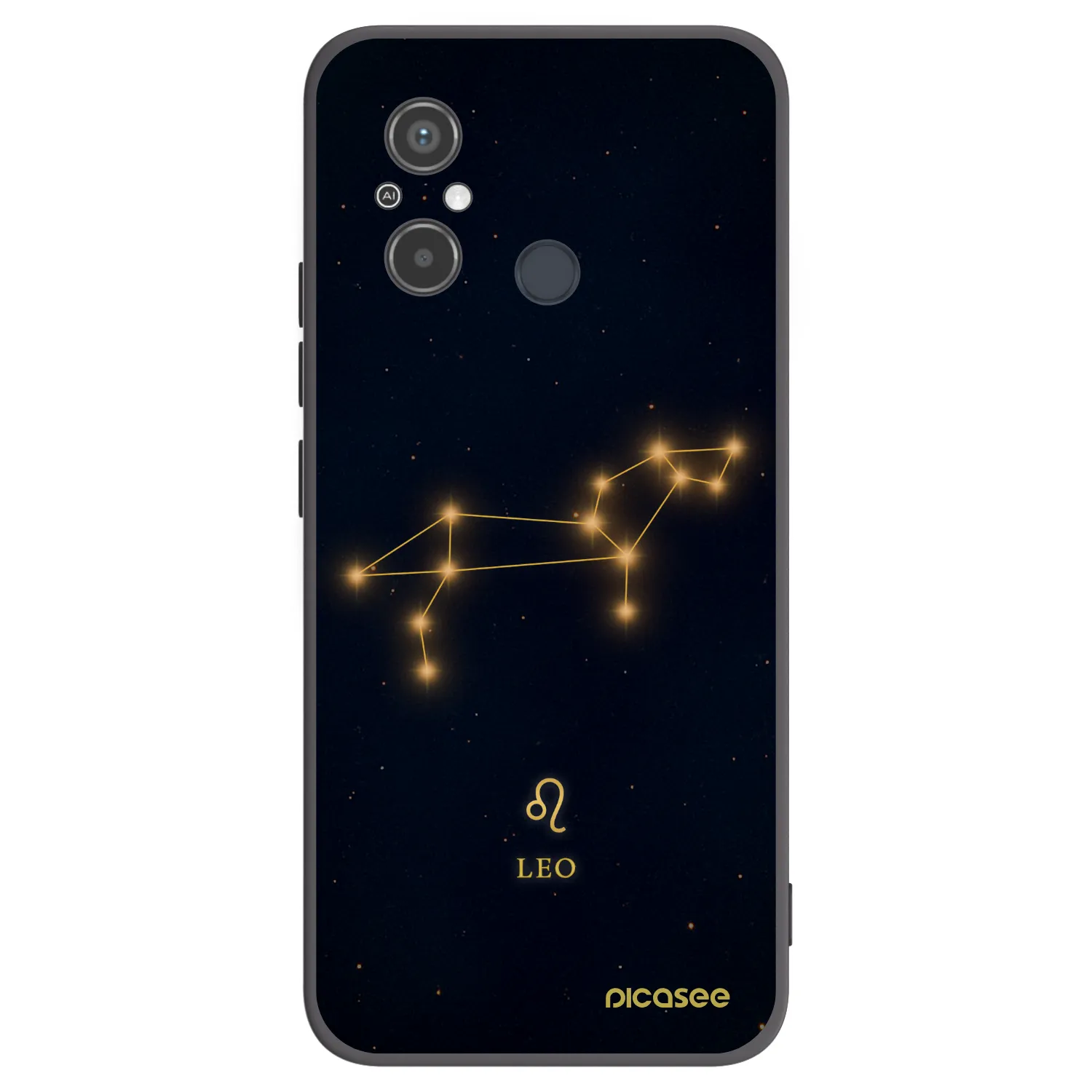Picasee silikonowe czarne etui na Xiaomi Redmi 12C - LEO