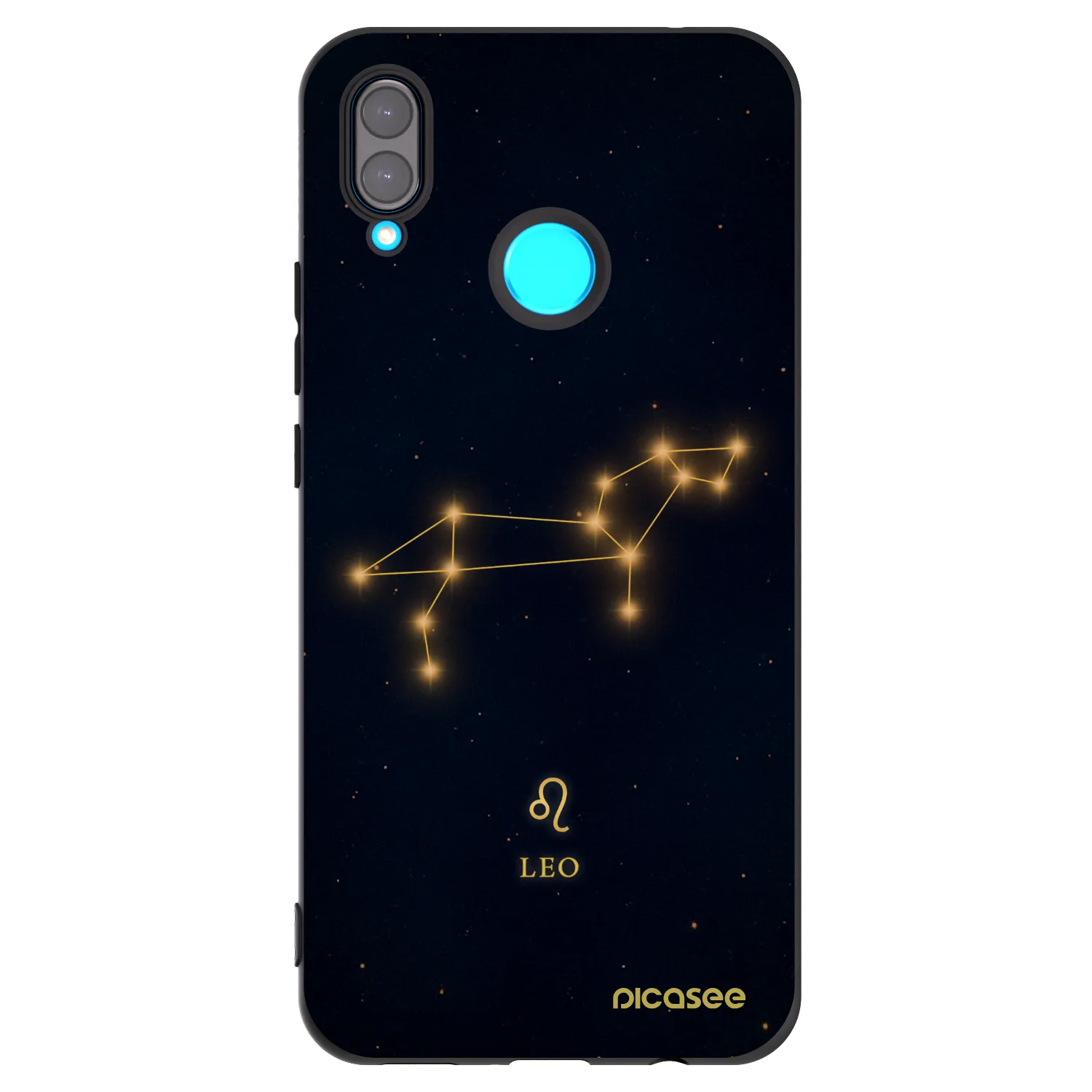 Picasee silikonowe czarne etui na Huawei Nova 3i - LEO