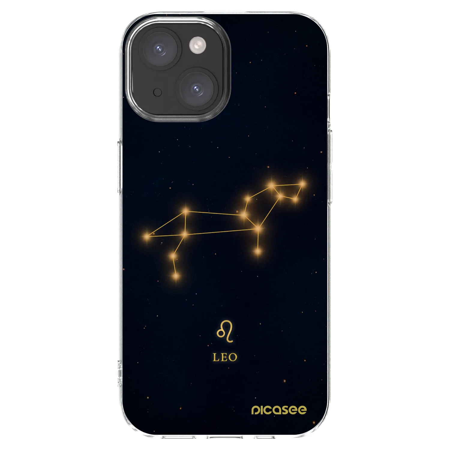 Picasee silikonowe przeźroczyste etui na Apple iPhone 15 - LEO