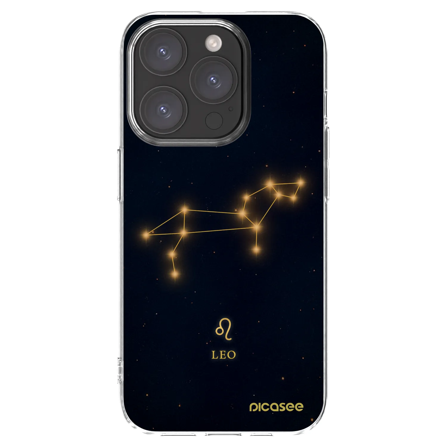Picasee silikonowe przeźroczyste etui na Apple iPhone 15 Pro - LEO