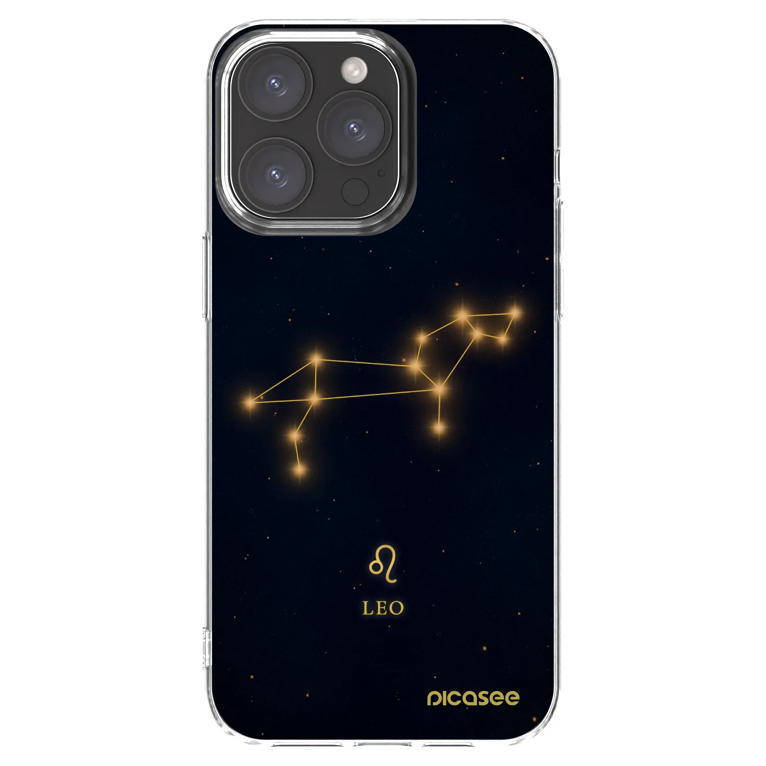 Picasee silikonowe przeźroczyste etui na Apple iPhone 15 Pro Max - LEO