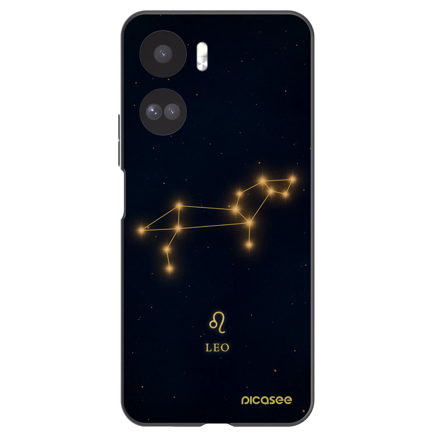 Picasee silikonowe czarne etui na Honor 90 Lite 5G - LEO