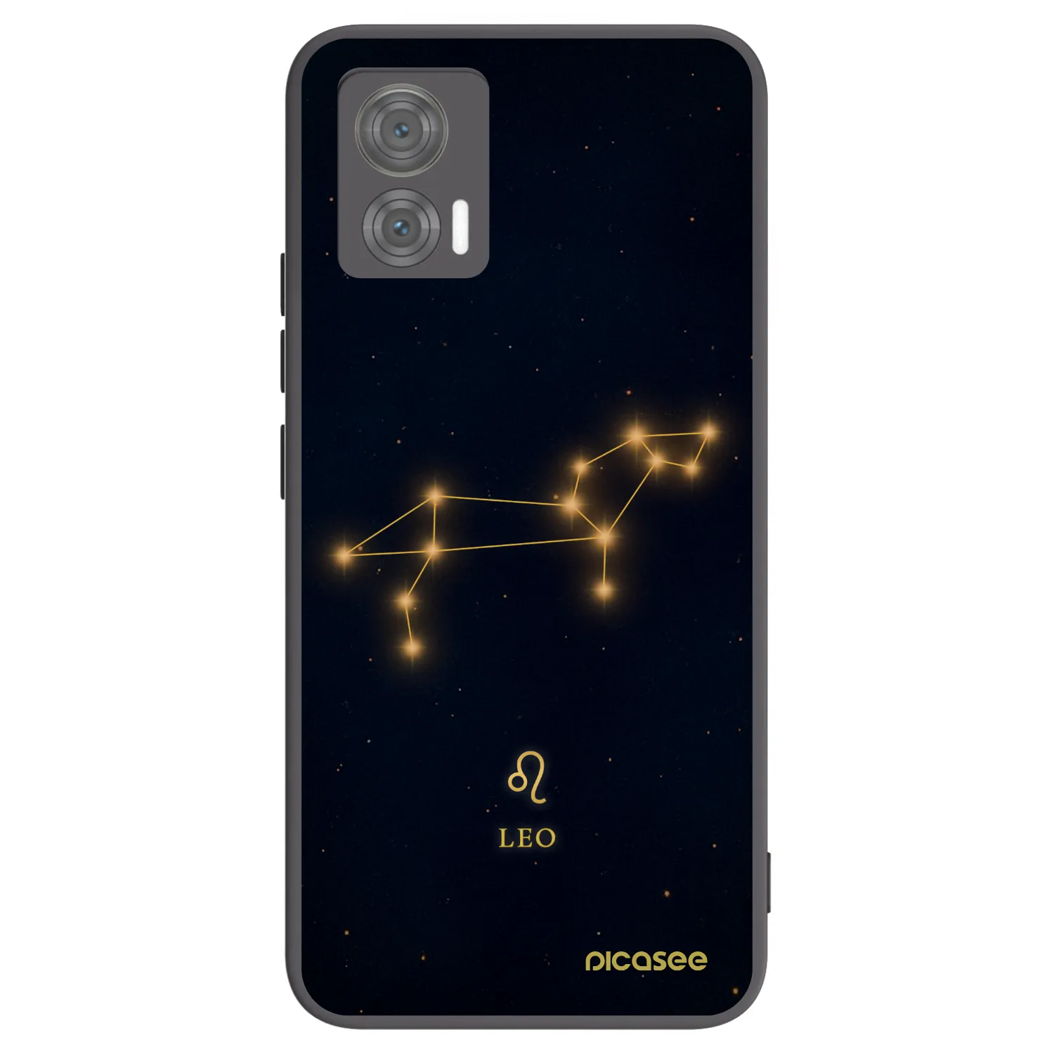 Picasee silikonowe czarne etui na Motorola Edge 30 Neo - LEO