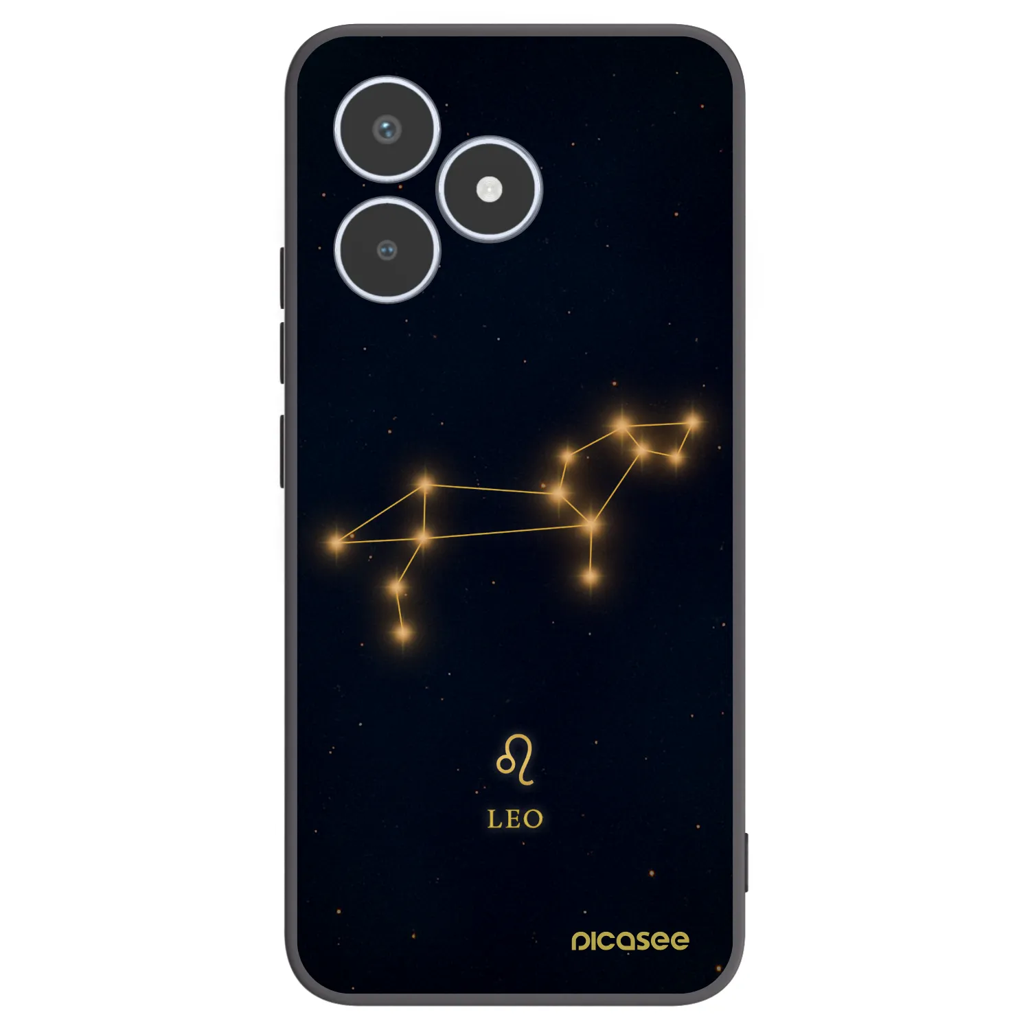Picasee silikonowe czarne etui na Realme C53 - LEO