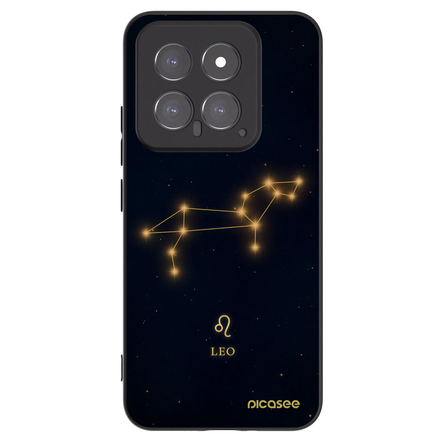 Picasee silikonowe czarne etui na Xiaomi 14 - LEO