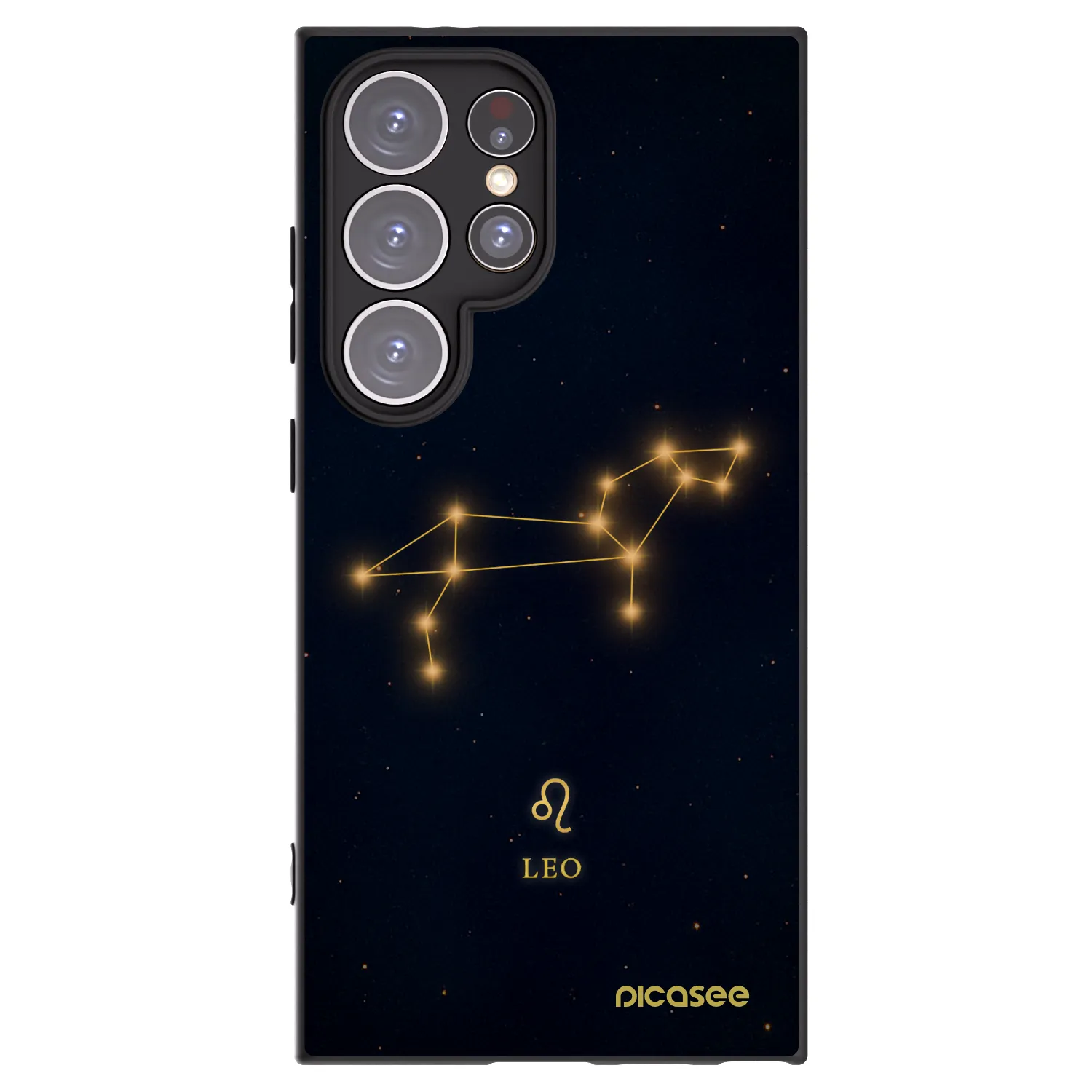 Picasee silikonowe czarne etui na Samsung Galaxy S24 Ultra S928B 5G - LEO