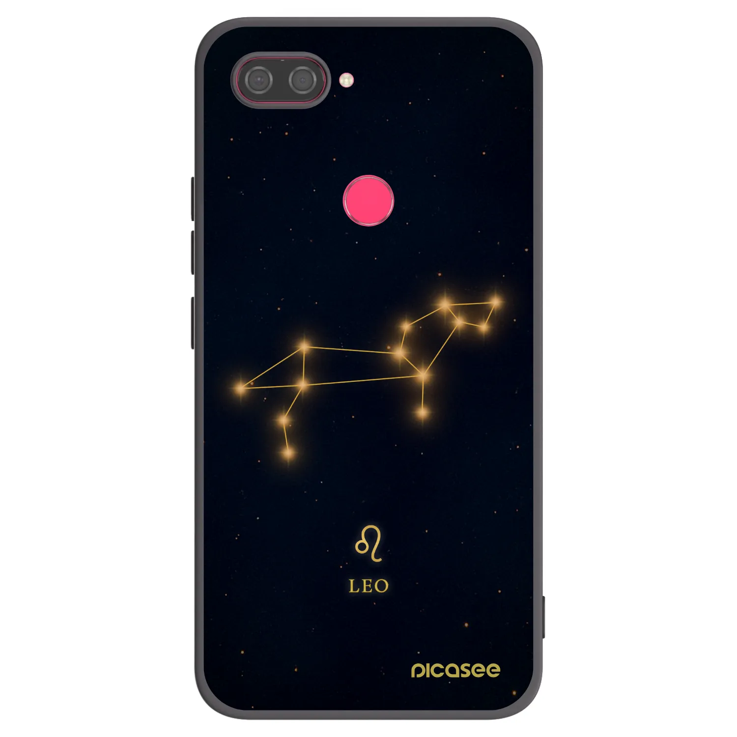 Picasee silikonowe czarne etui na Xiaomi Mi 8 Lite - LEO