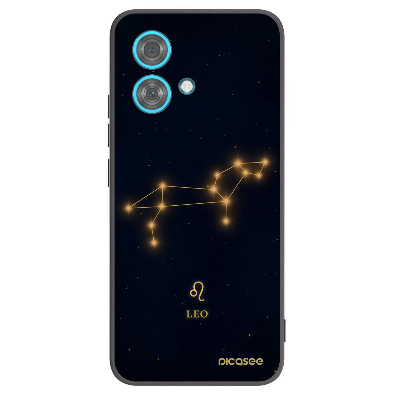 Picasee silikonowe czarne etui na Motorola Edge 40 Neo - LEO