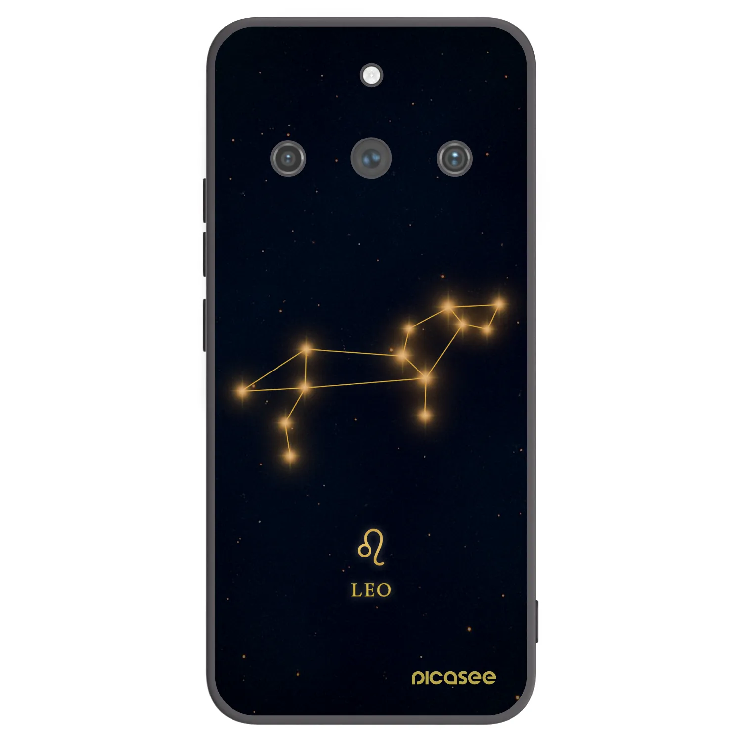 Picasee silikonowe czarne etui na Realme 11 Pro+ - LEO
