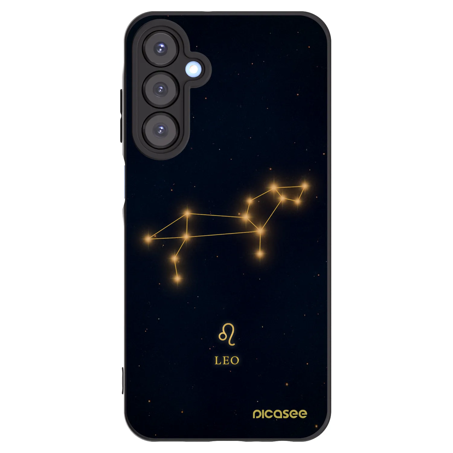 Picasee silikonowe czarne etui na Samsung Galaxy A25 A256B 5G - LEO