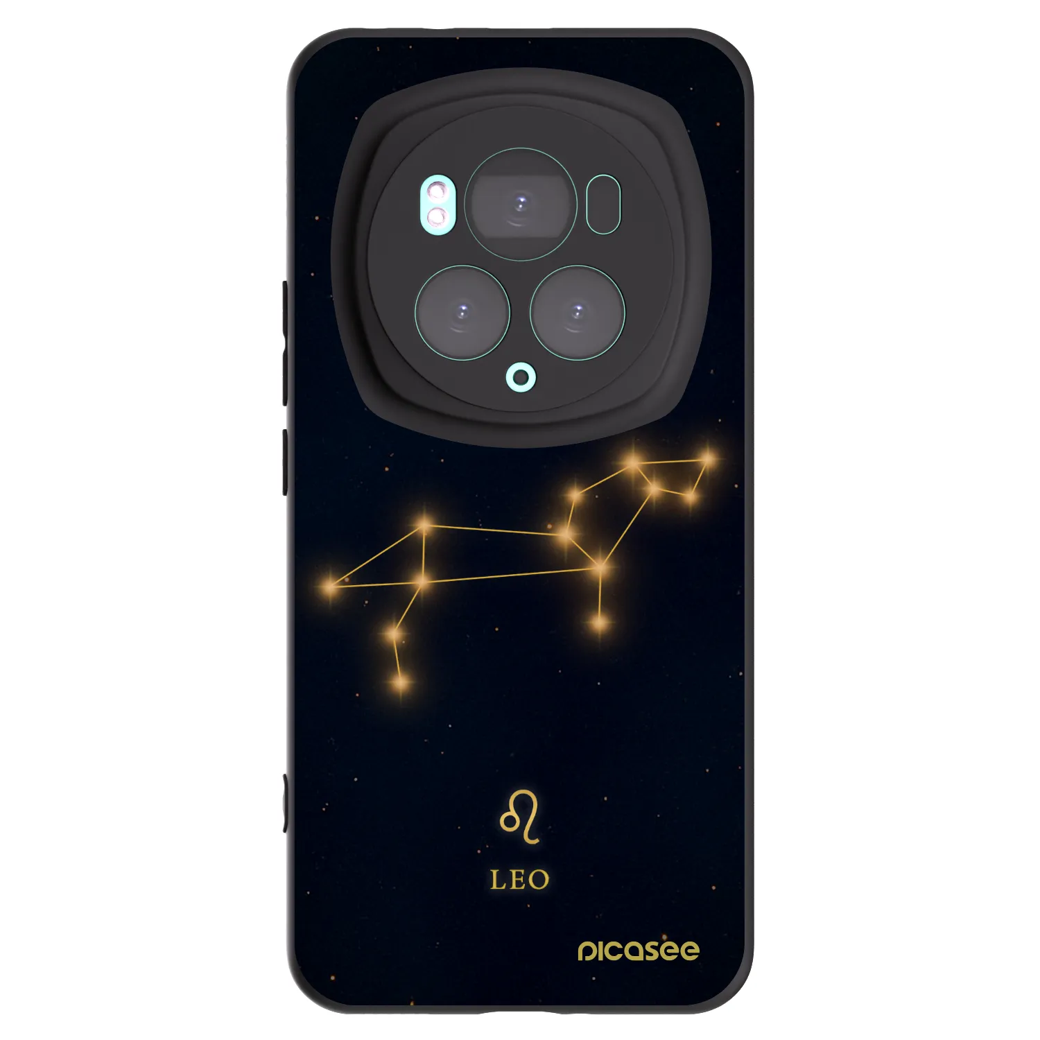 Picasee silikonowe czarne etui na Honor Magic6 Pro - LEO