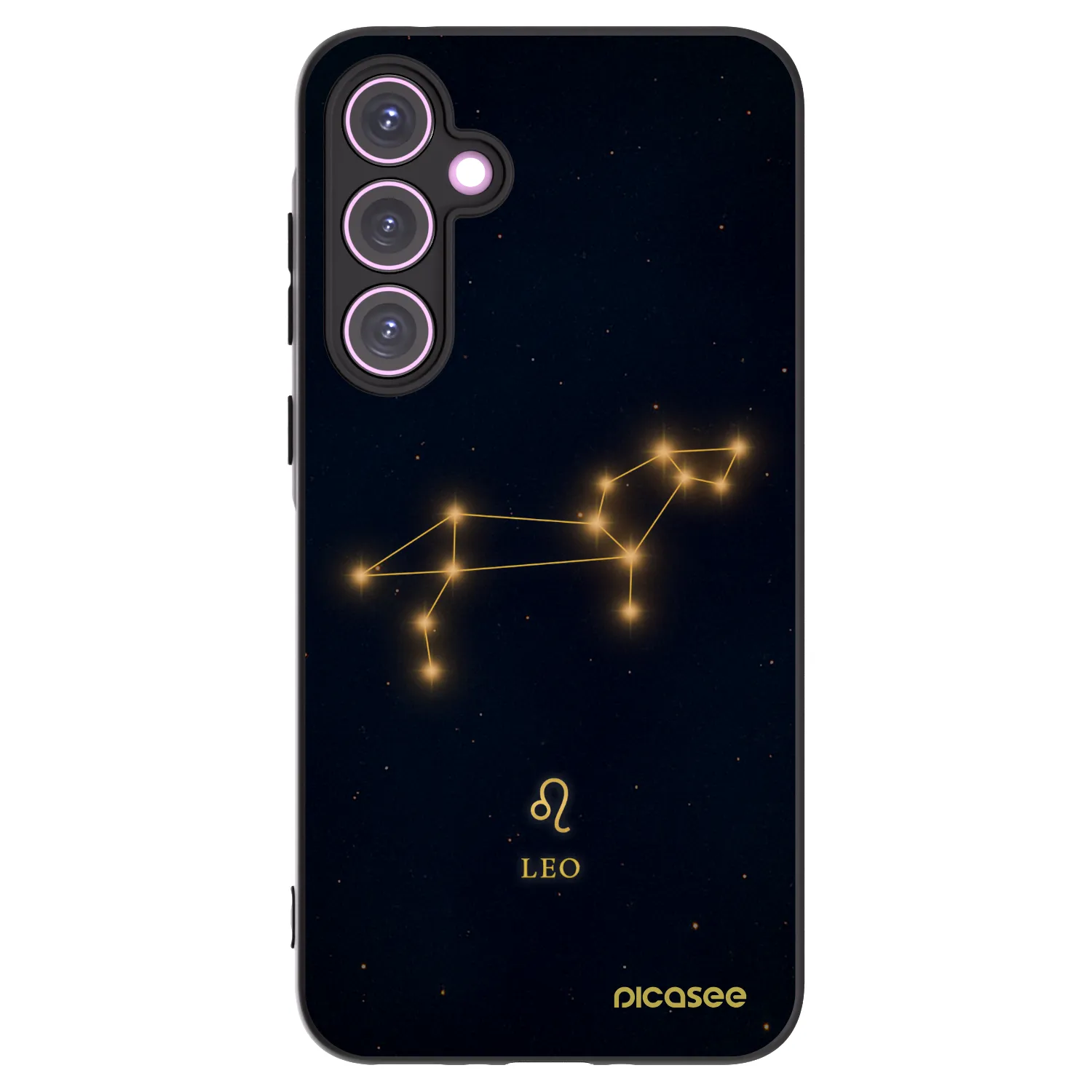 Picasee silikonowe czarne etui na Samsung Galaxy A35 5G A356B - LEO