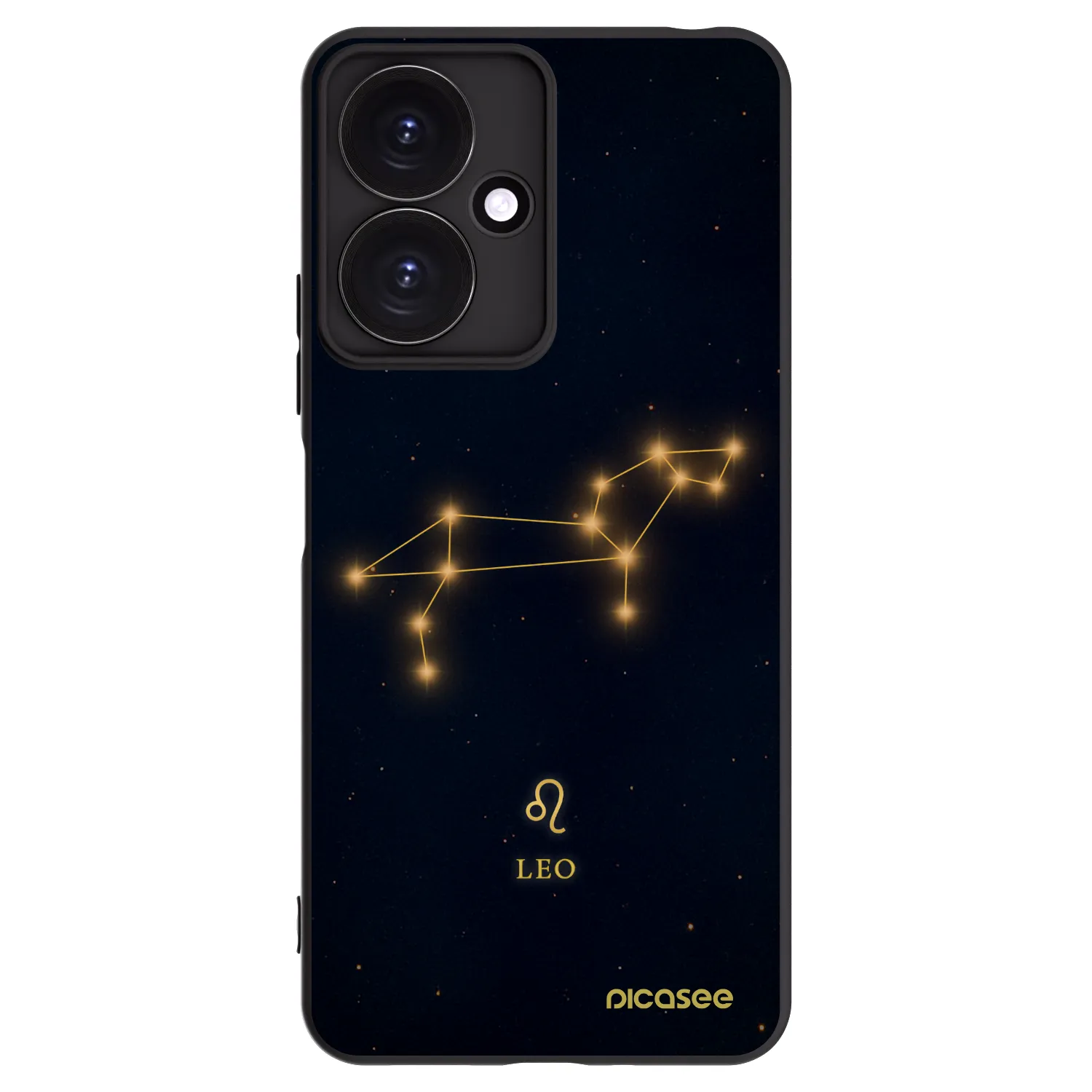 Picasee silikonowe czarne etui na Xiaomi Redmi 13C 5G - LEO