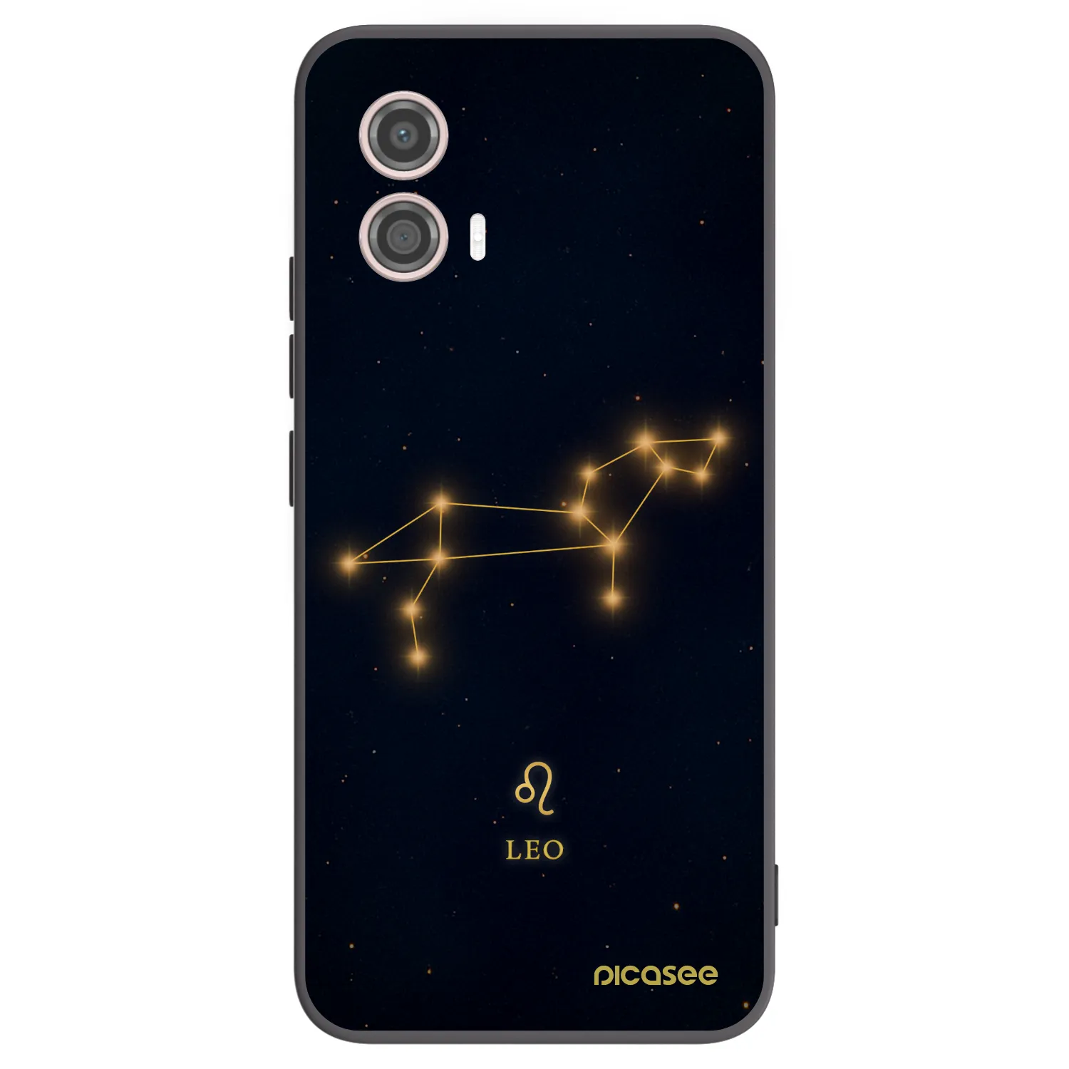 Picasee silikonowe czarne etui na Motorola Moto G53 5G - LEO