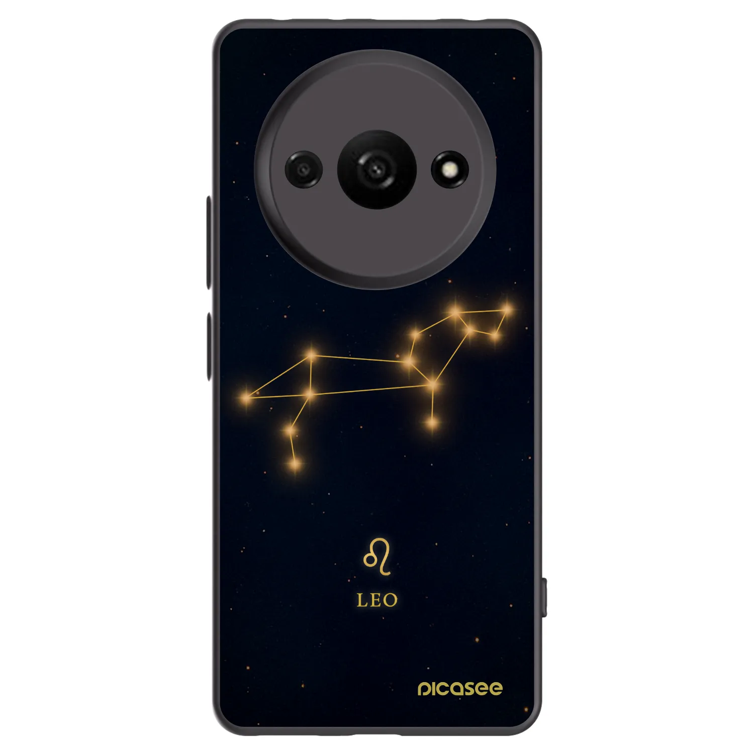 Picasee silikonowe czarne etui na Xiaomi Redmi A3 - LEO