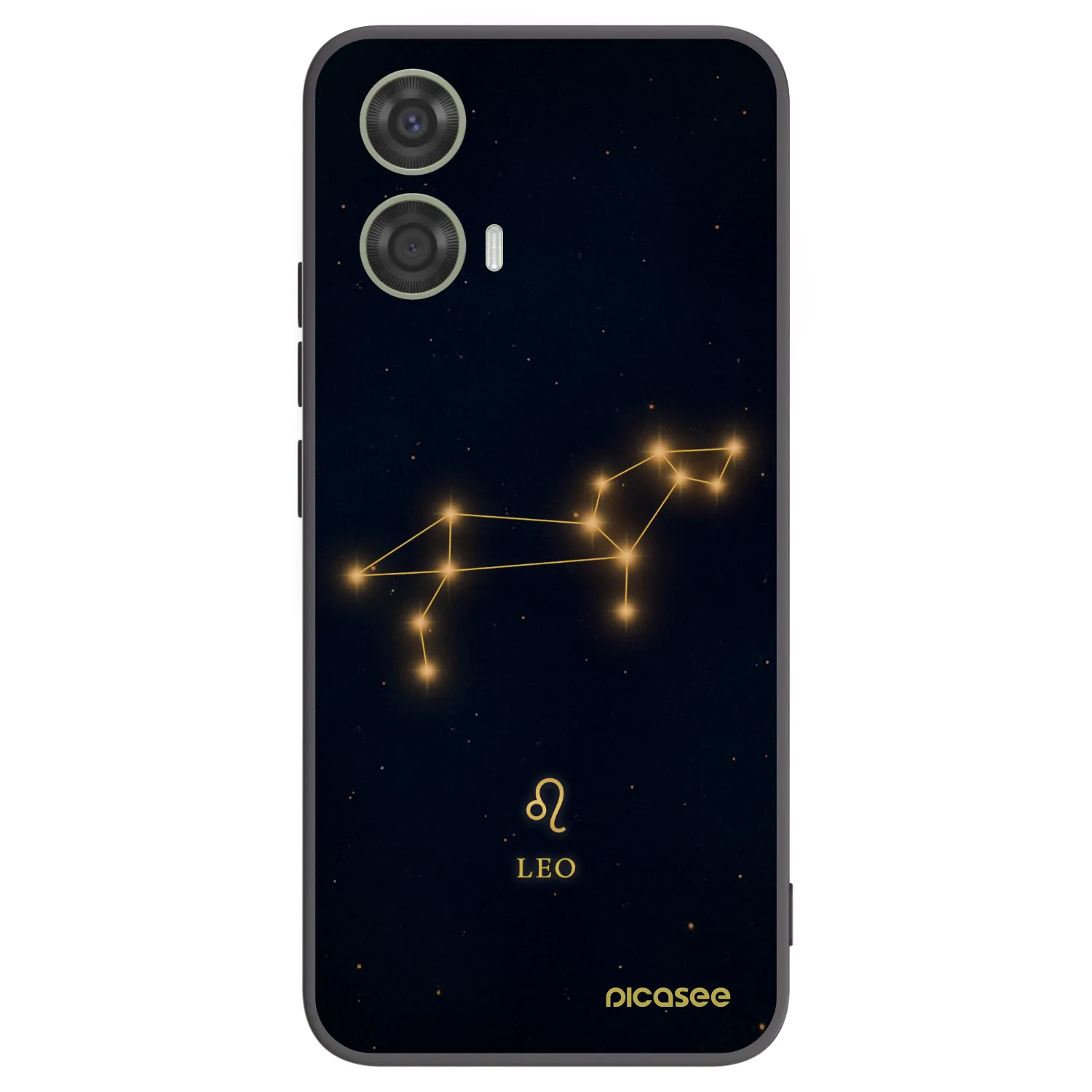 Picasee silikonowe czarne etui na Motorola Moto G24 - LEO