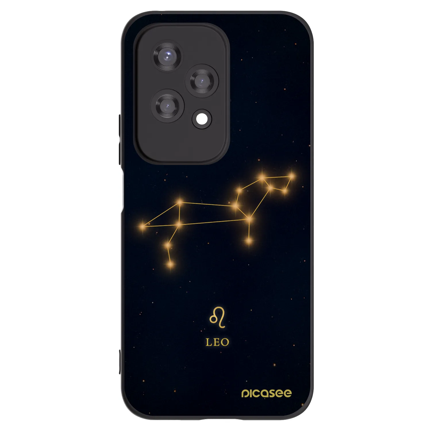 Picasee silikonowe czarne etui na Honor 200 Lite - LEO