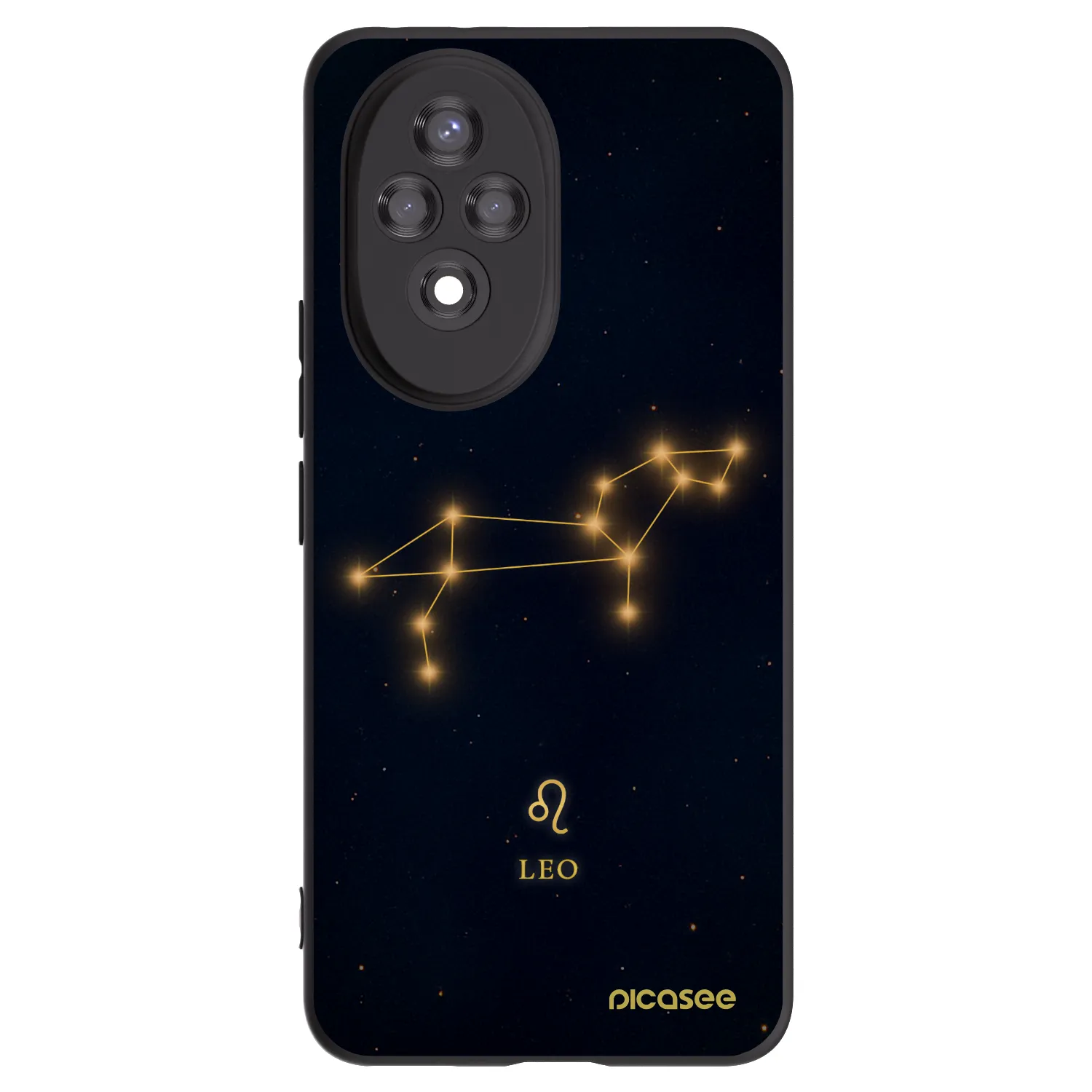 Picasee silikonowe czarne etui na Honor 200 5G - LEO