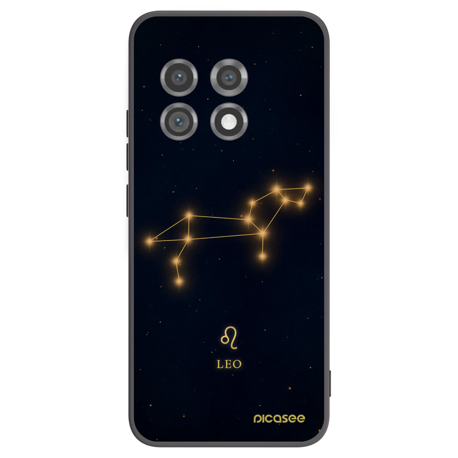 Picasee silikonowe czarne etui na OnePlus 11 5G - LEO