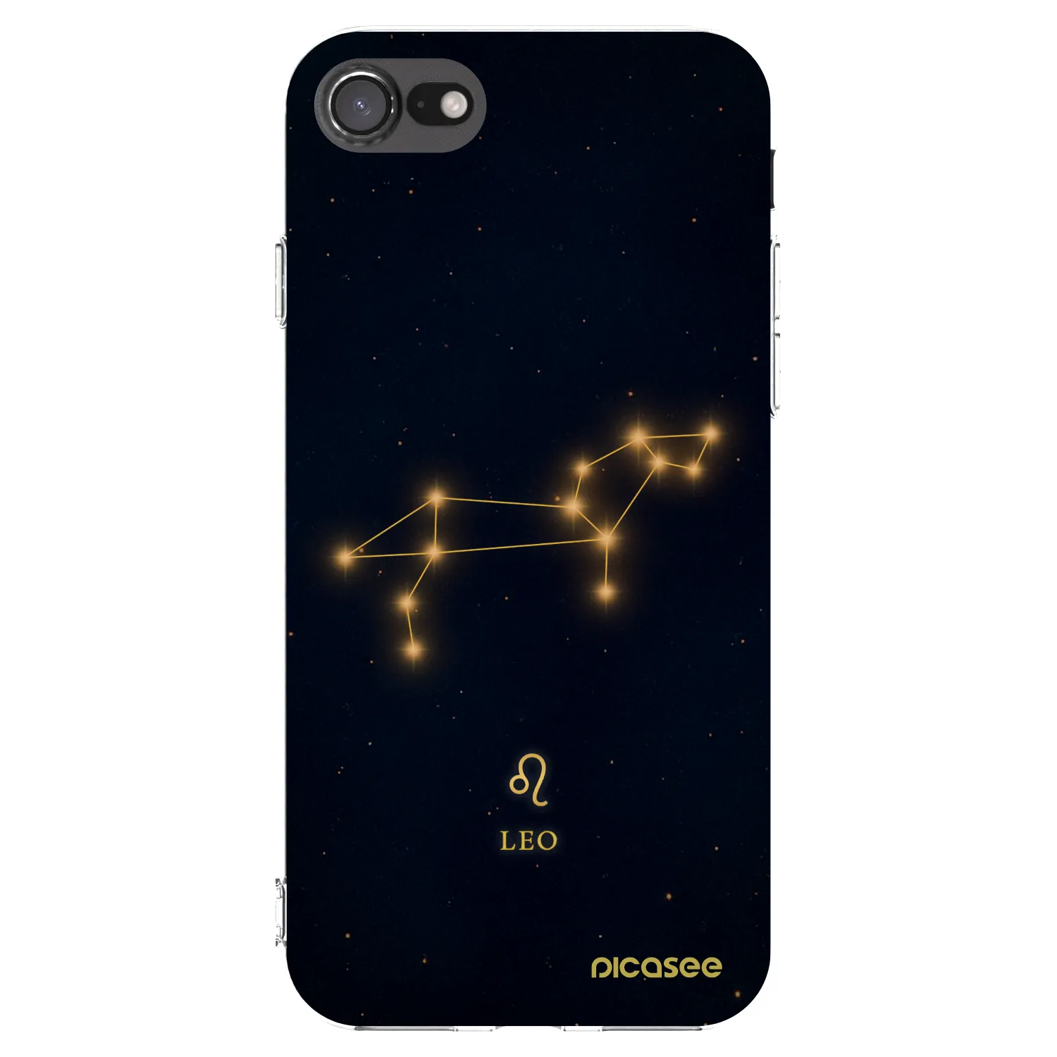 Picasee silikonowe przeźroczyste etui na Apple iPhone 7 - LEO