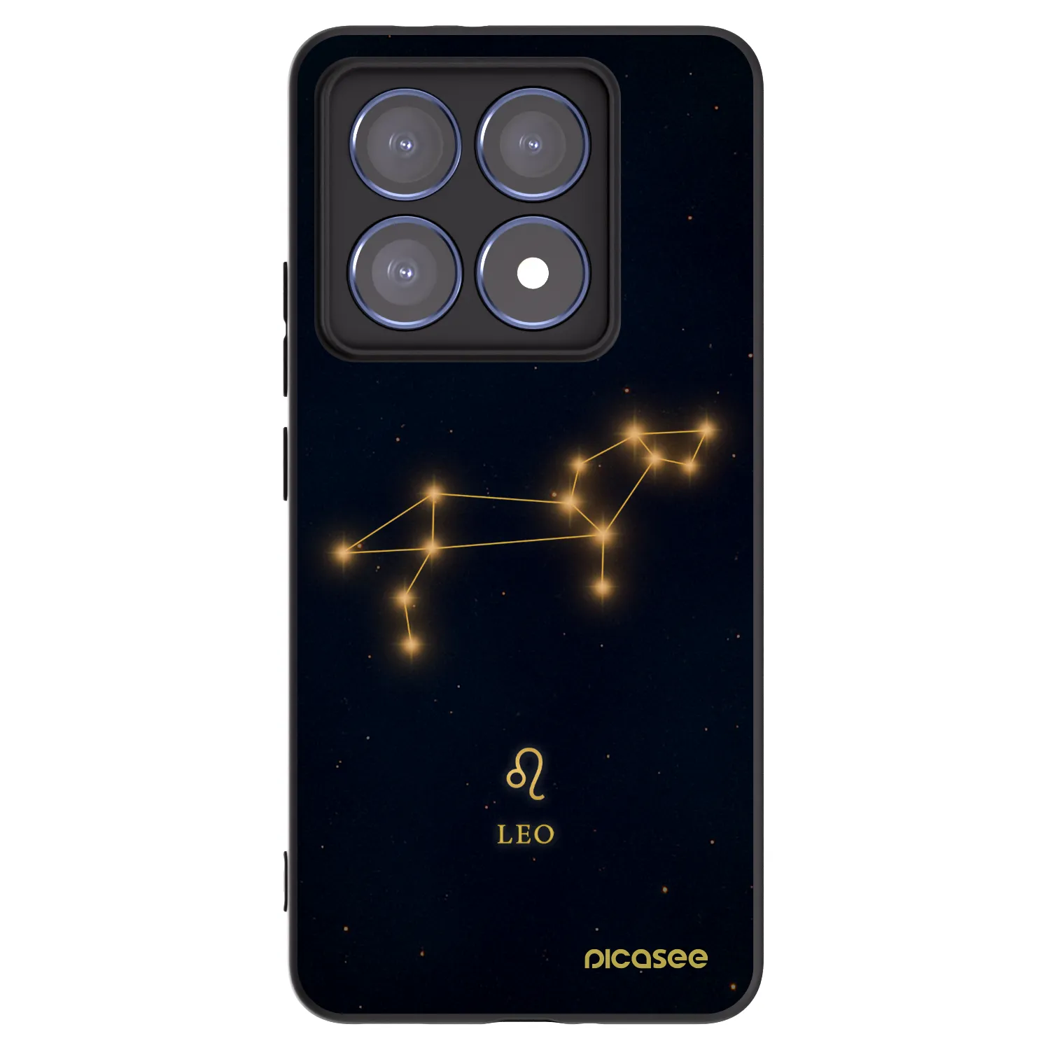 Picasee silikonowe czarne etui na Xiaomi 14T Pro - LEO