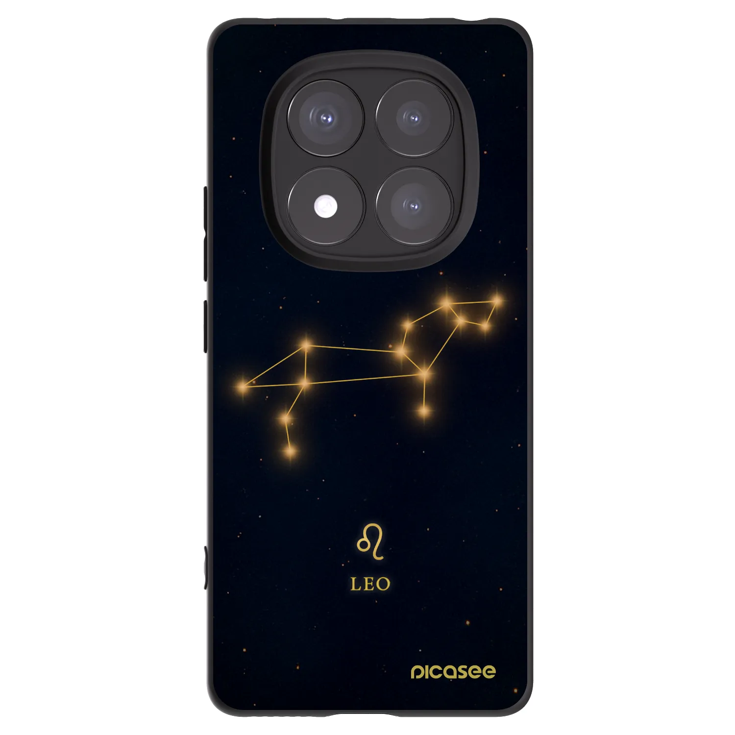 Picasee silikonowe czarne etui na Xiaomi Redmi Note 14 Pro+ 5G - LEO