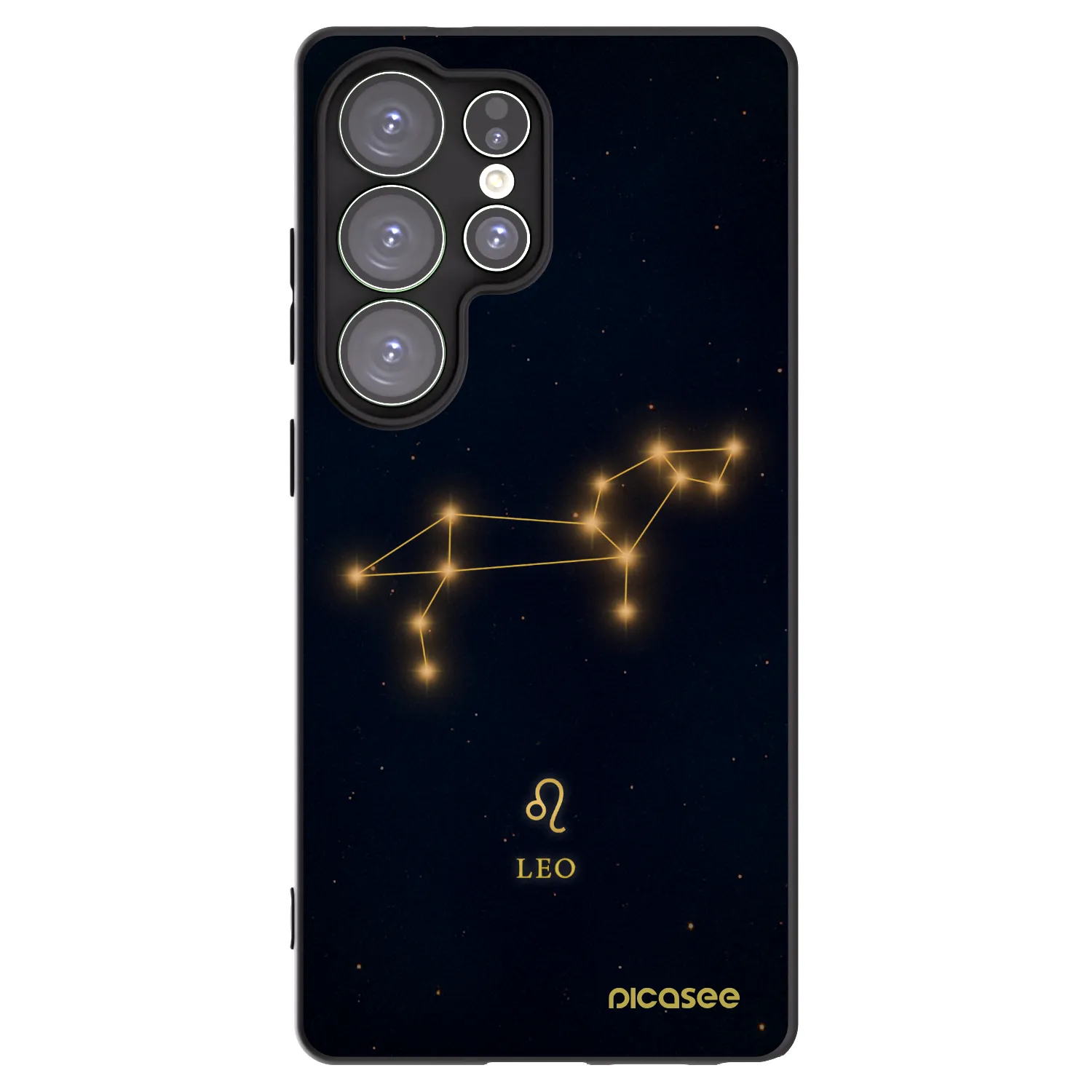 Picasee silikonowe czarne etui na Samsung Galaxy S25 Ultra 5G - LEO