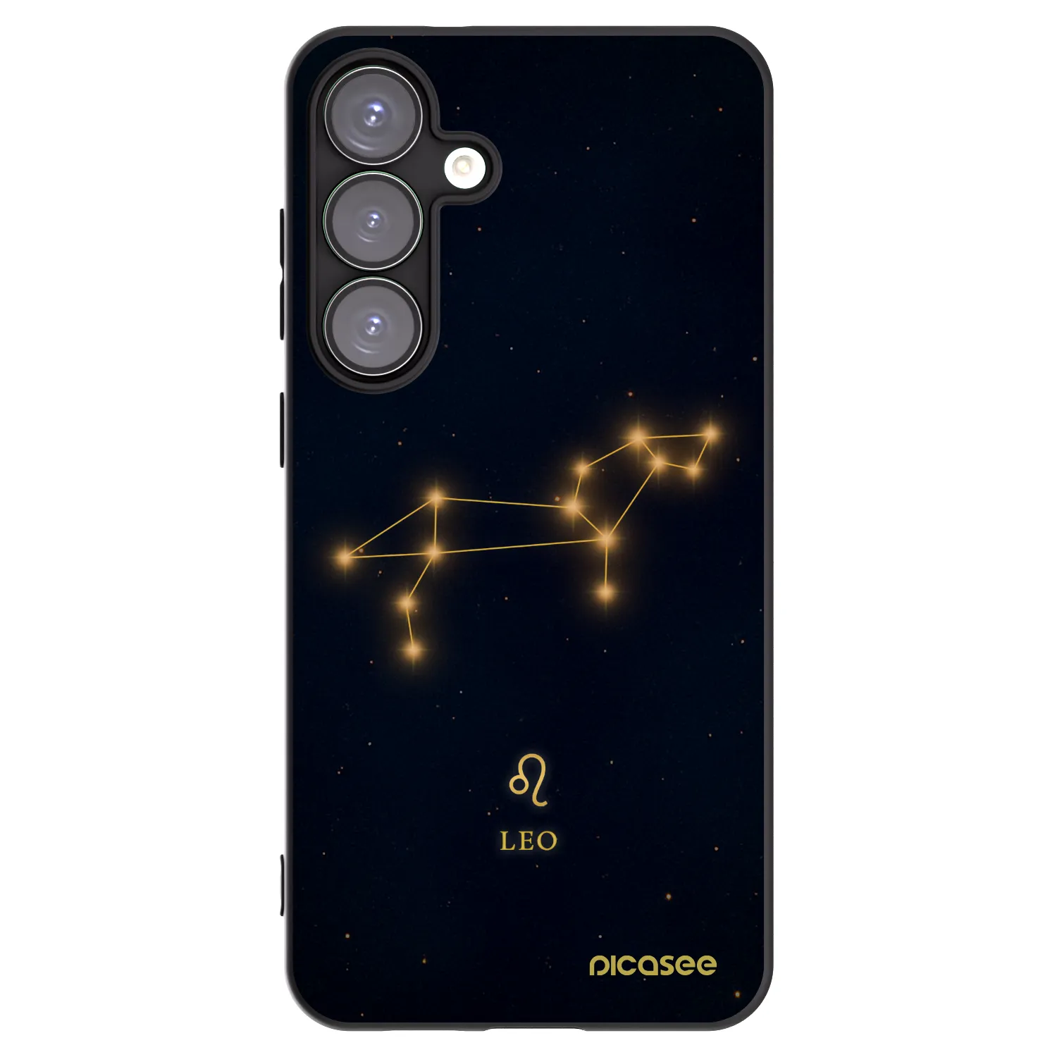 Picasee silikonowe czarne etui na Samsung Galaxy S25+ 5G - LEO