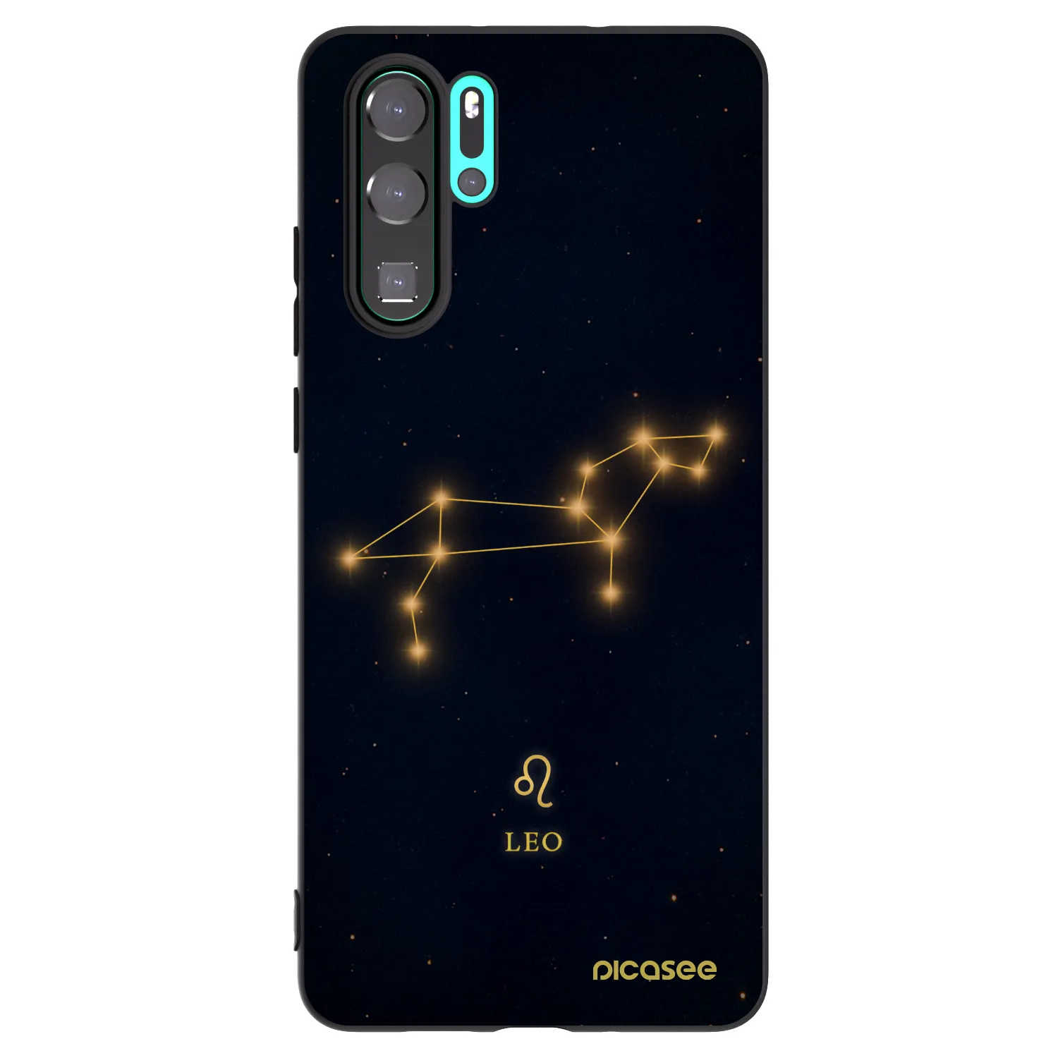 Picasee silikonowe czarne etui na Huawei P30 Pro - LEO