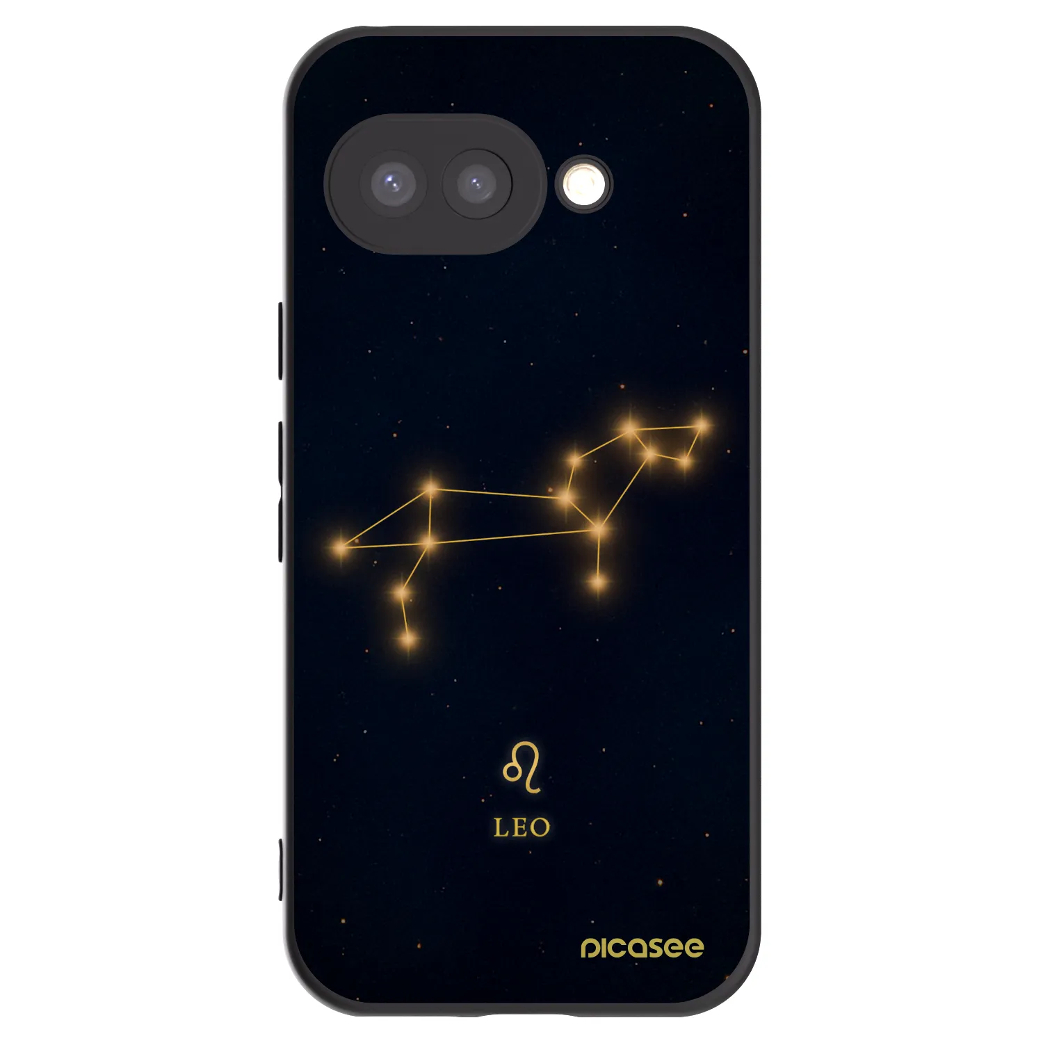 Picasee silikonowe czarne etui na Google Pixel 9a - LEO