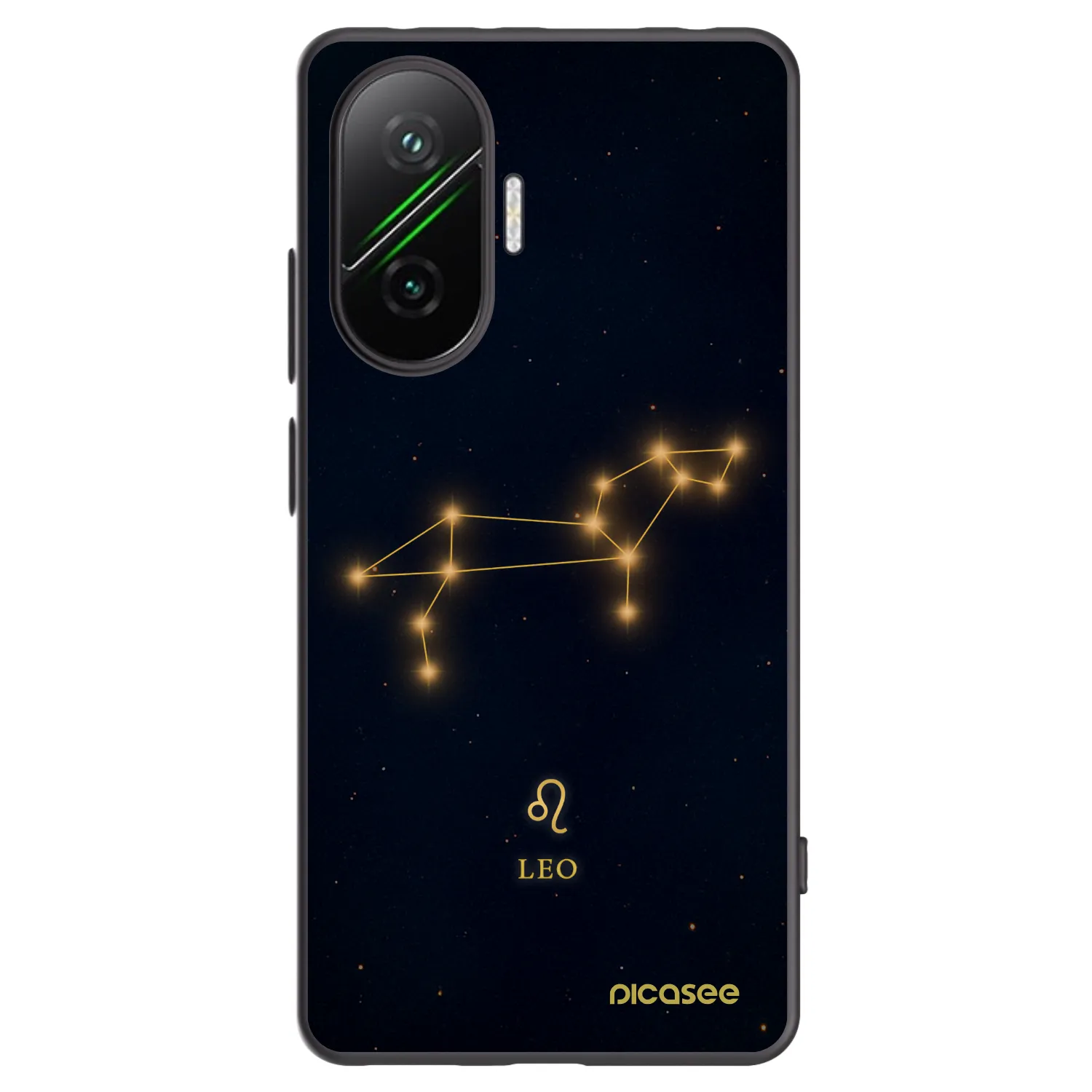 Picasee silikonowe czarne etui na Xiaomi Poco F7 5G - LEO
