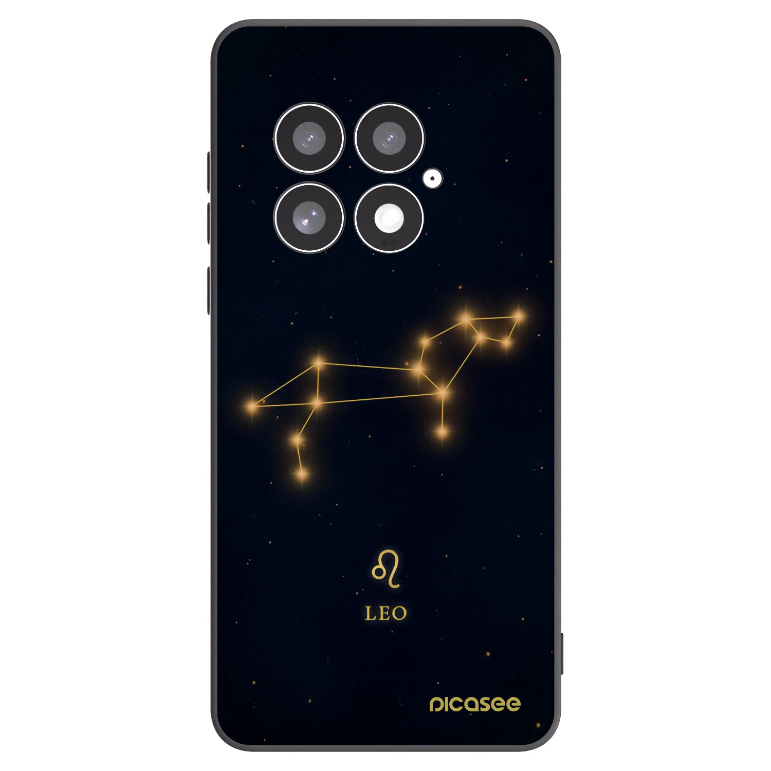 Picasee silikonowe czarne etui na OnePlus 13 5G - LEO