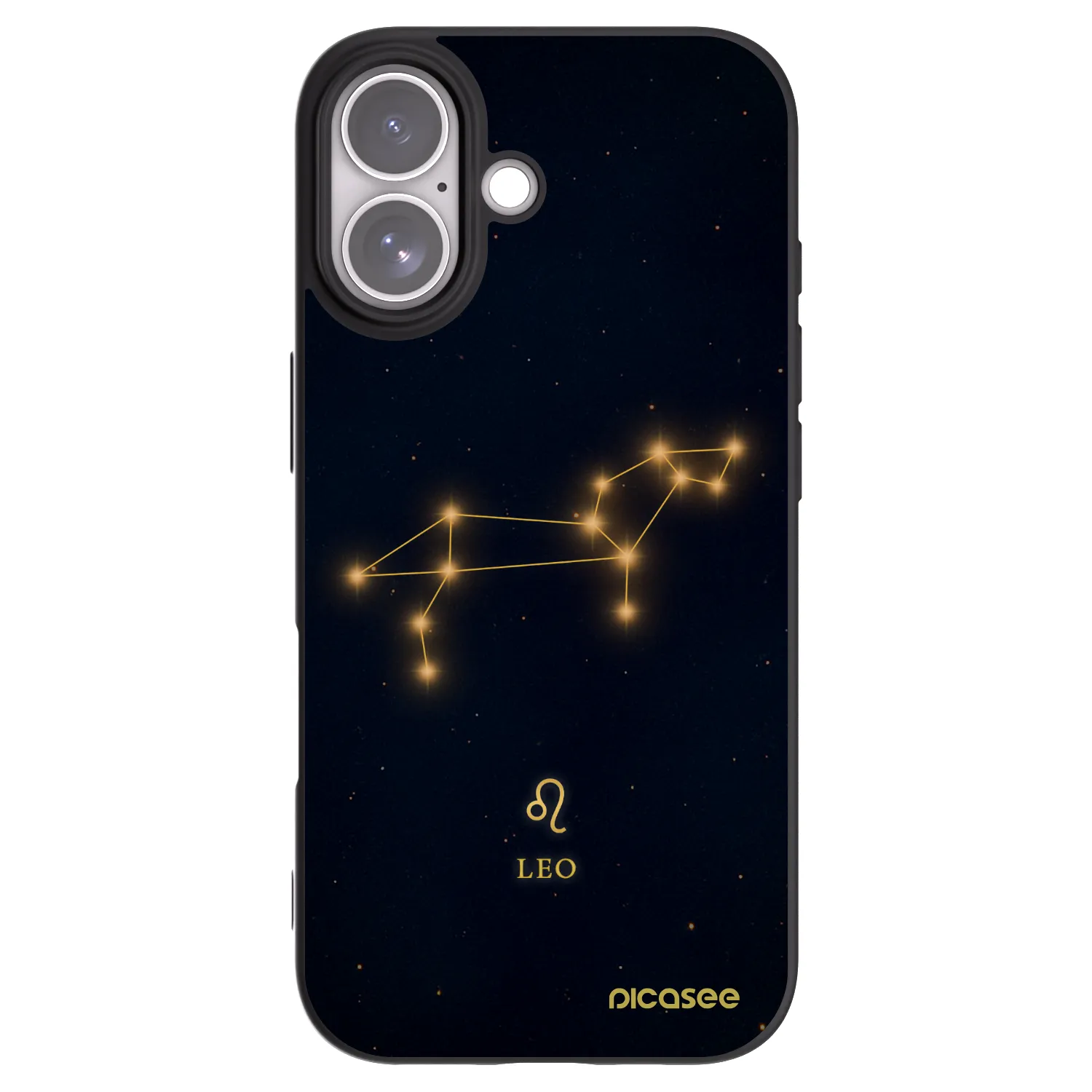 Picasee silikonowe czarne etui na Apple iPhone 17 - LEO