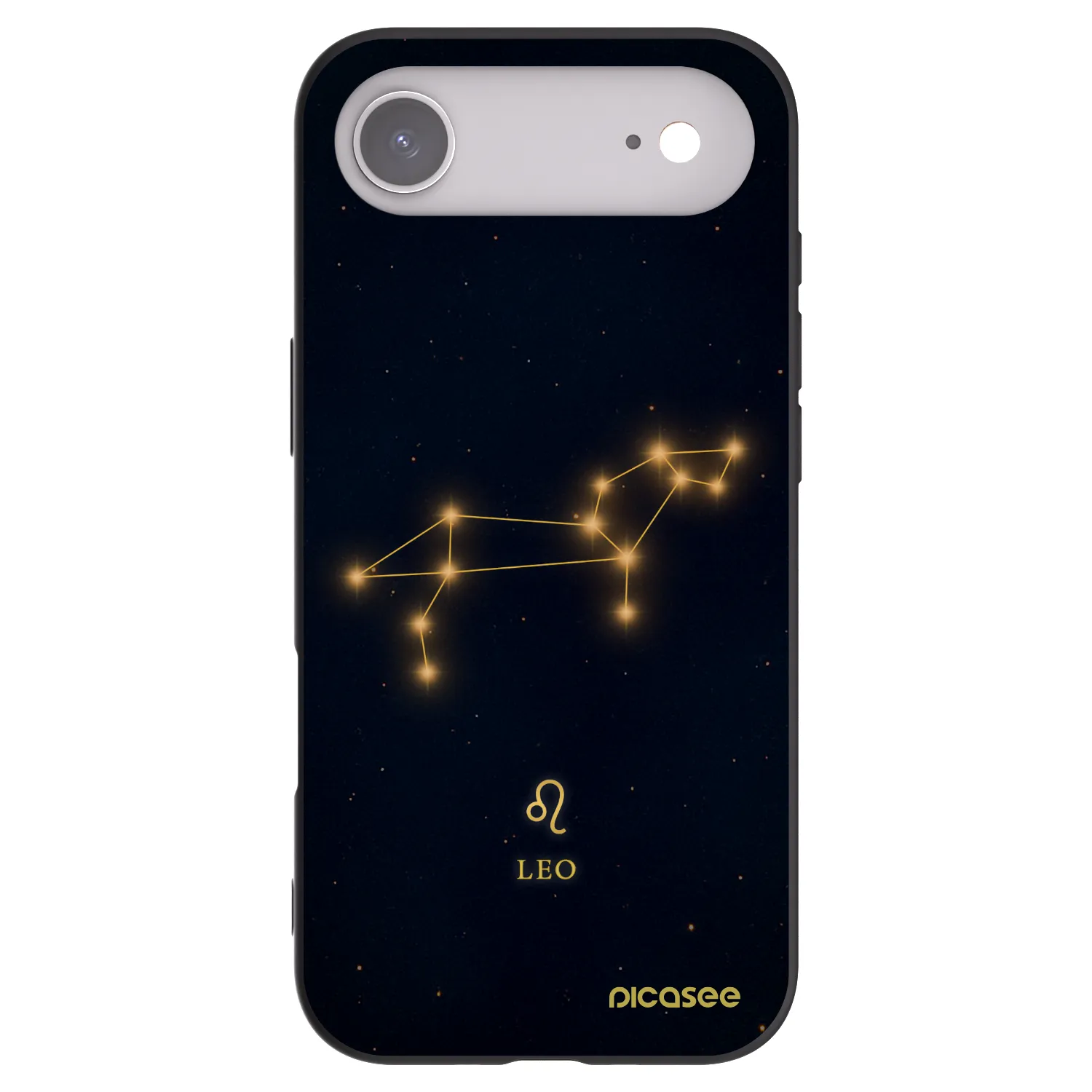 Picasee silikonowe czarne etui na Apple iPhone Air - LEO