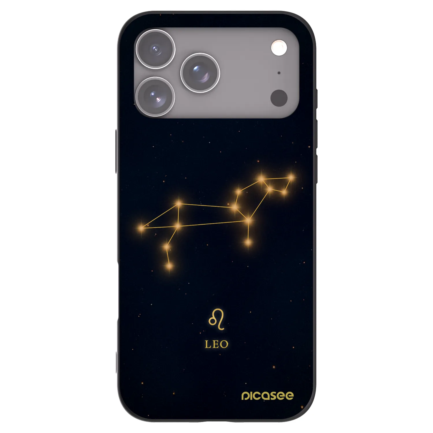 Picasee silikonowe czarne etui na Apple iPhone 17 Pro Max - LEO