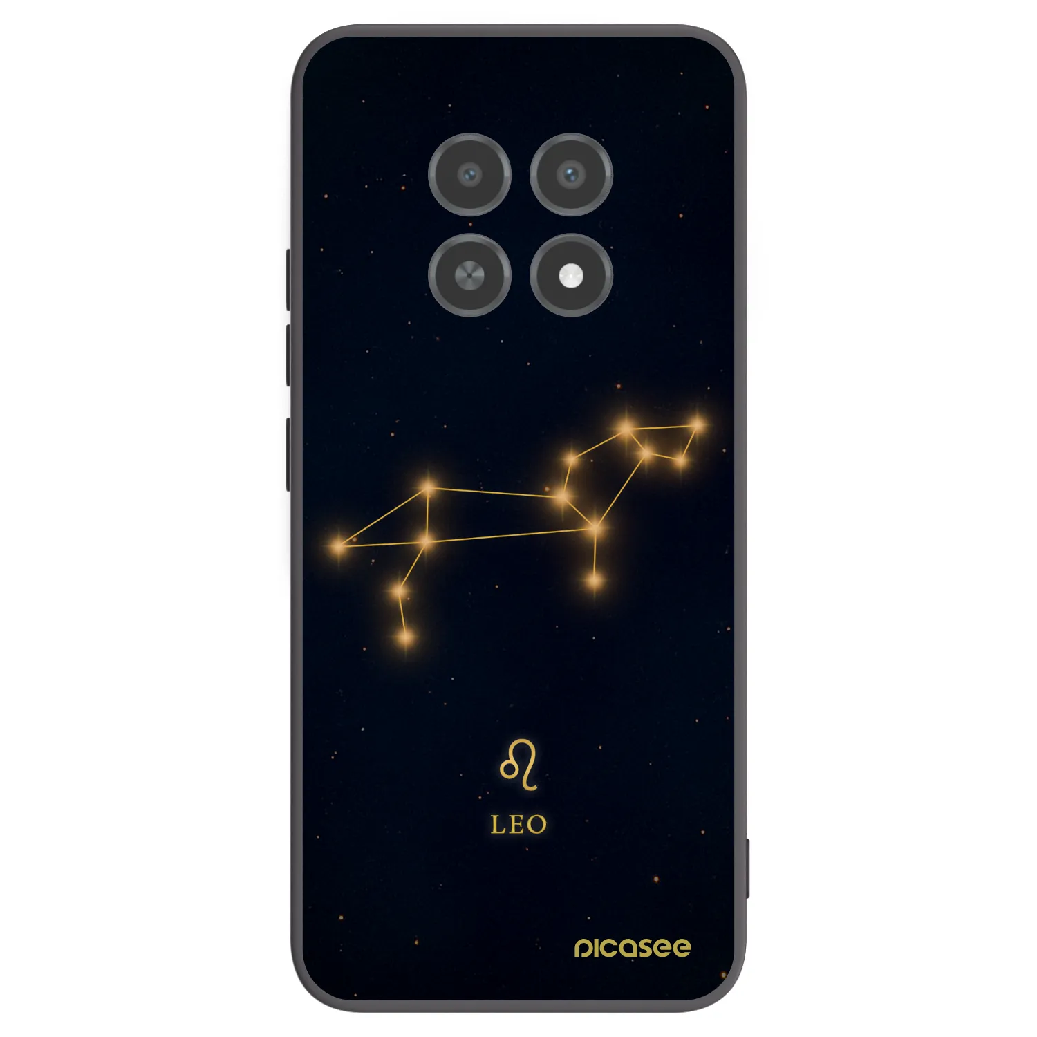 Picasee silikonowe czarne etui na Realme 12X - LEO