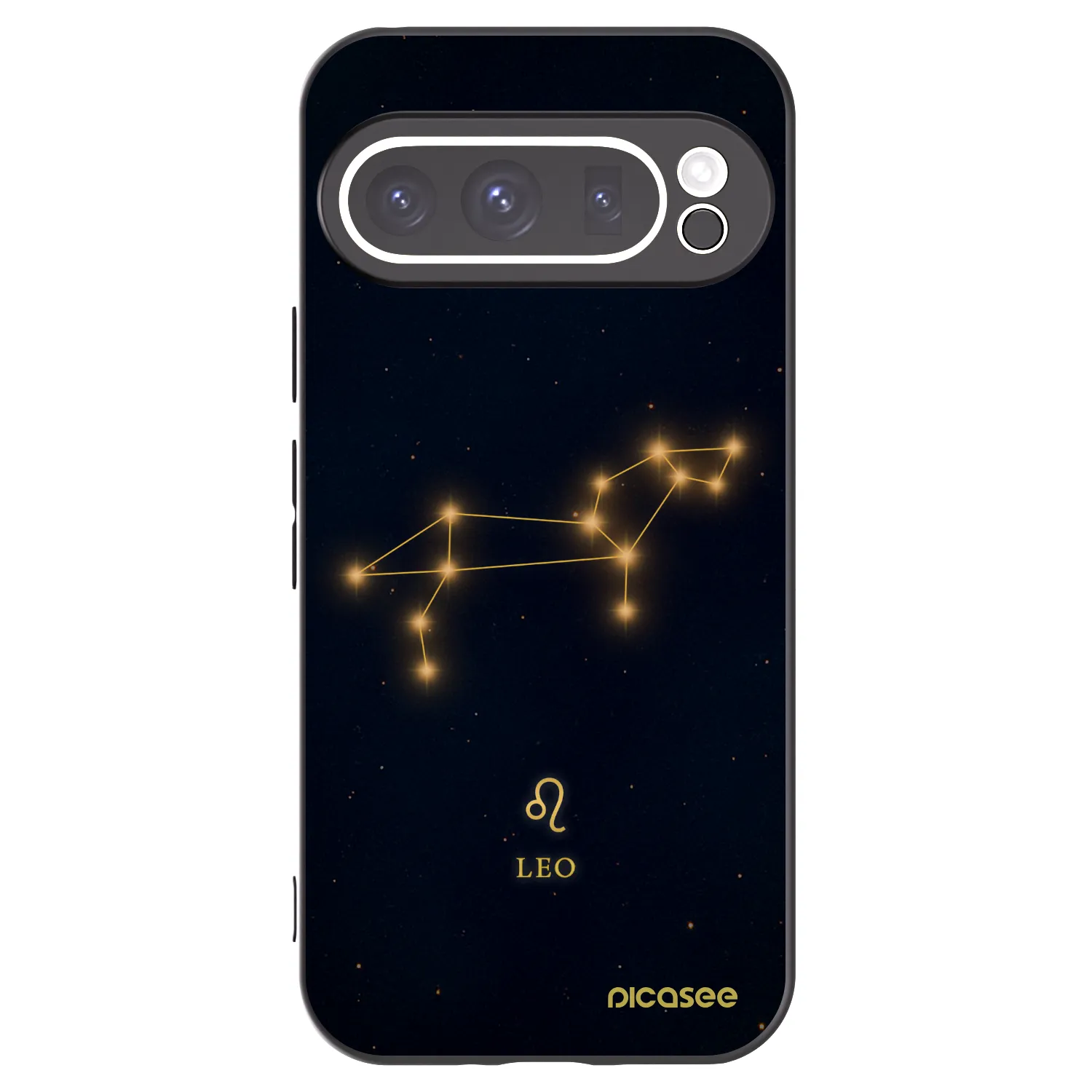 Picasee silikonowe czarne etui na Google Pixel 9 Pro XL - LEO