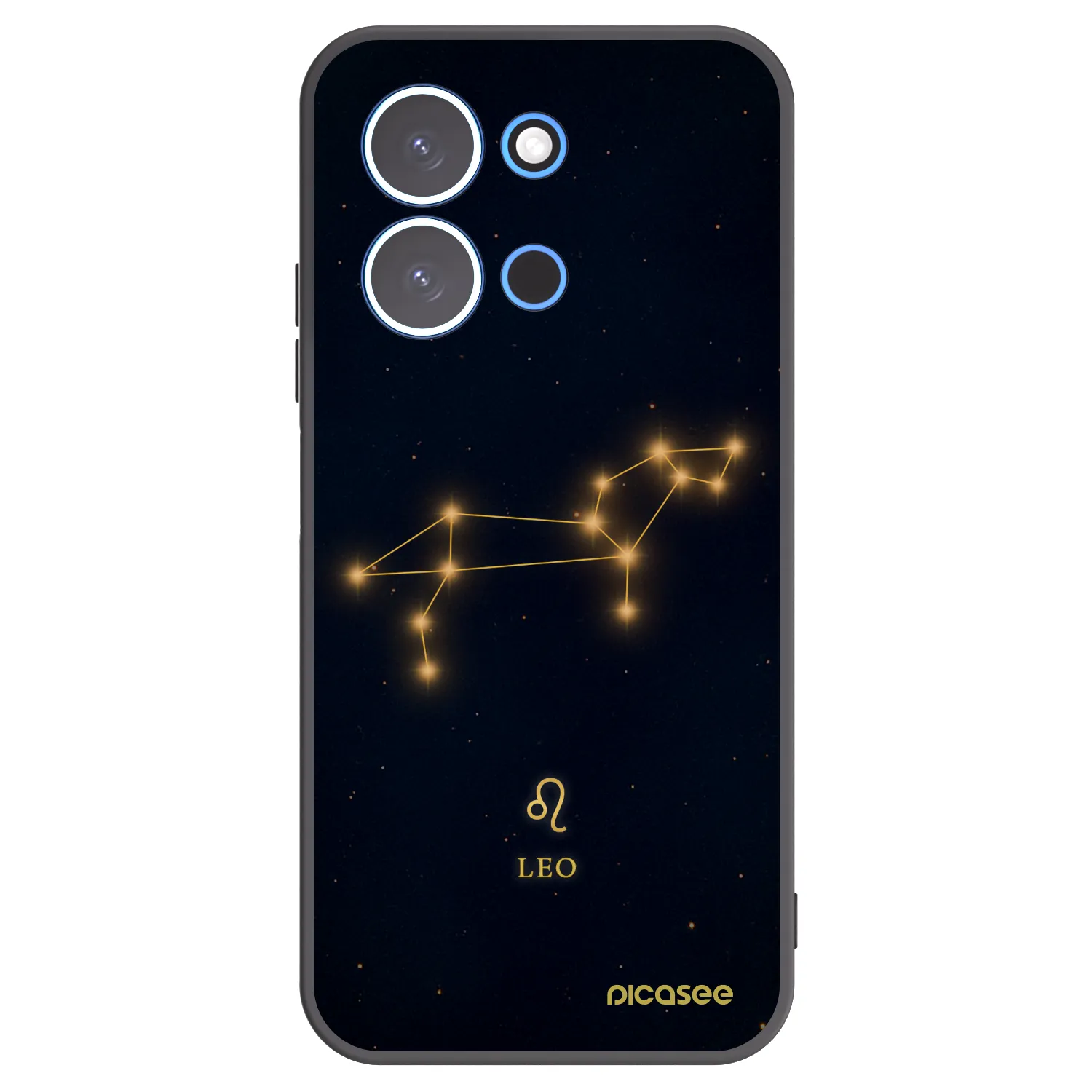 Picasee silikonowe czarne etui na Xiaomi Redmi 15C 4G - LEO