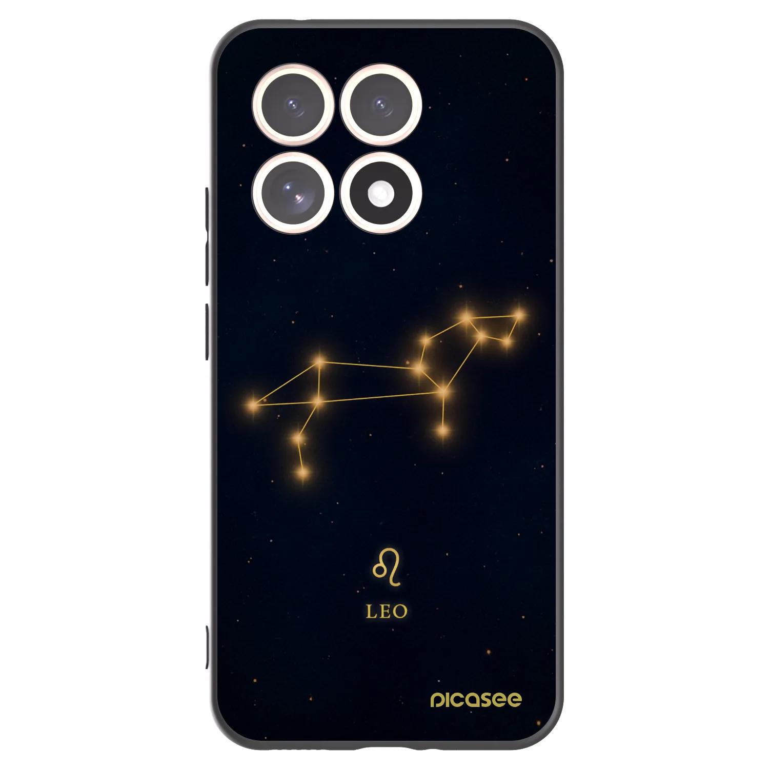 Picasee silikonowe czarne etui na Xiaomi 15T - LEO