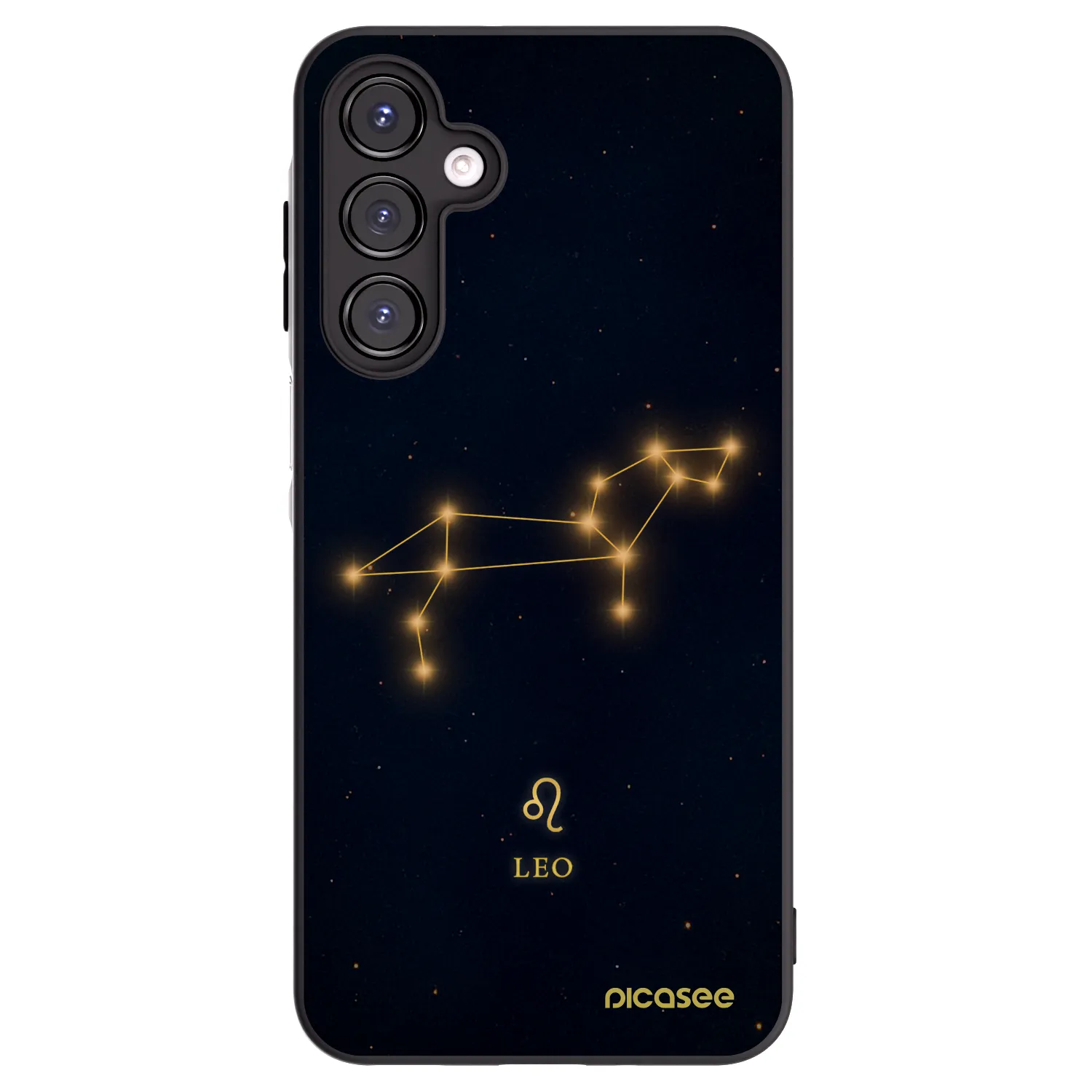 Picasee silikonowe czarne etui na Samsung Galaxy A16 4G - LEO