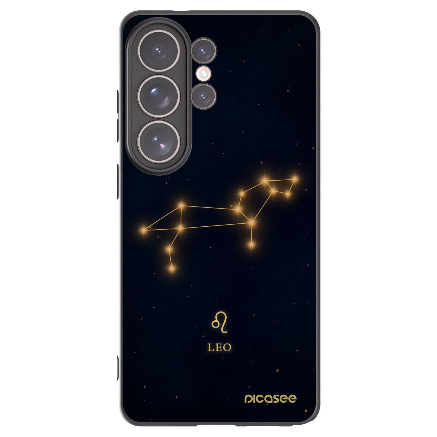 Picasee silikonowe czarne etui na Samsung Galaxy S26 Ultra - LEO