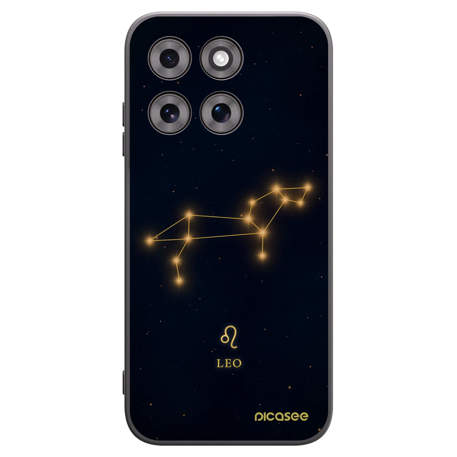 Picasee silikonowe czarne etui na Motorola Moto G77 - LEO