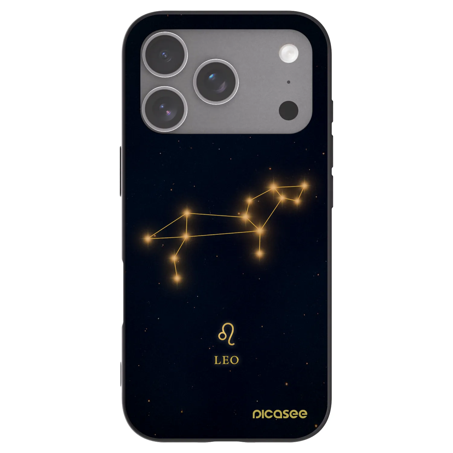Picasee silikonowe czarne etui na Apple iPhone 18 Pro - LEO