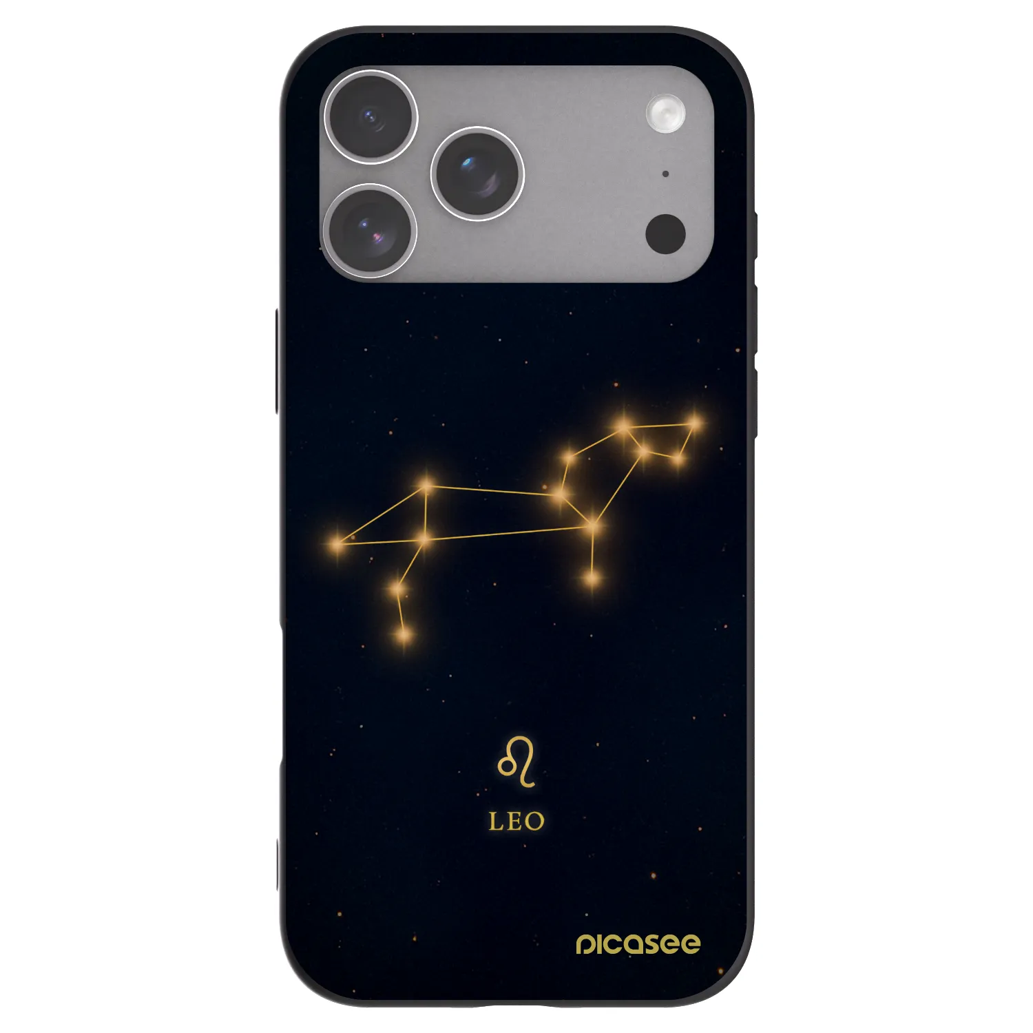 Picasee silikonowe czarne etui na Apple iPhone 18 Pro Max - LEO