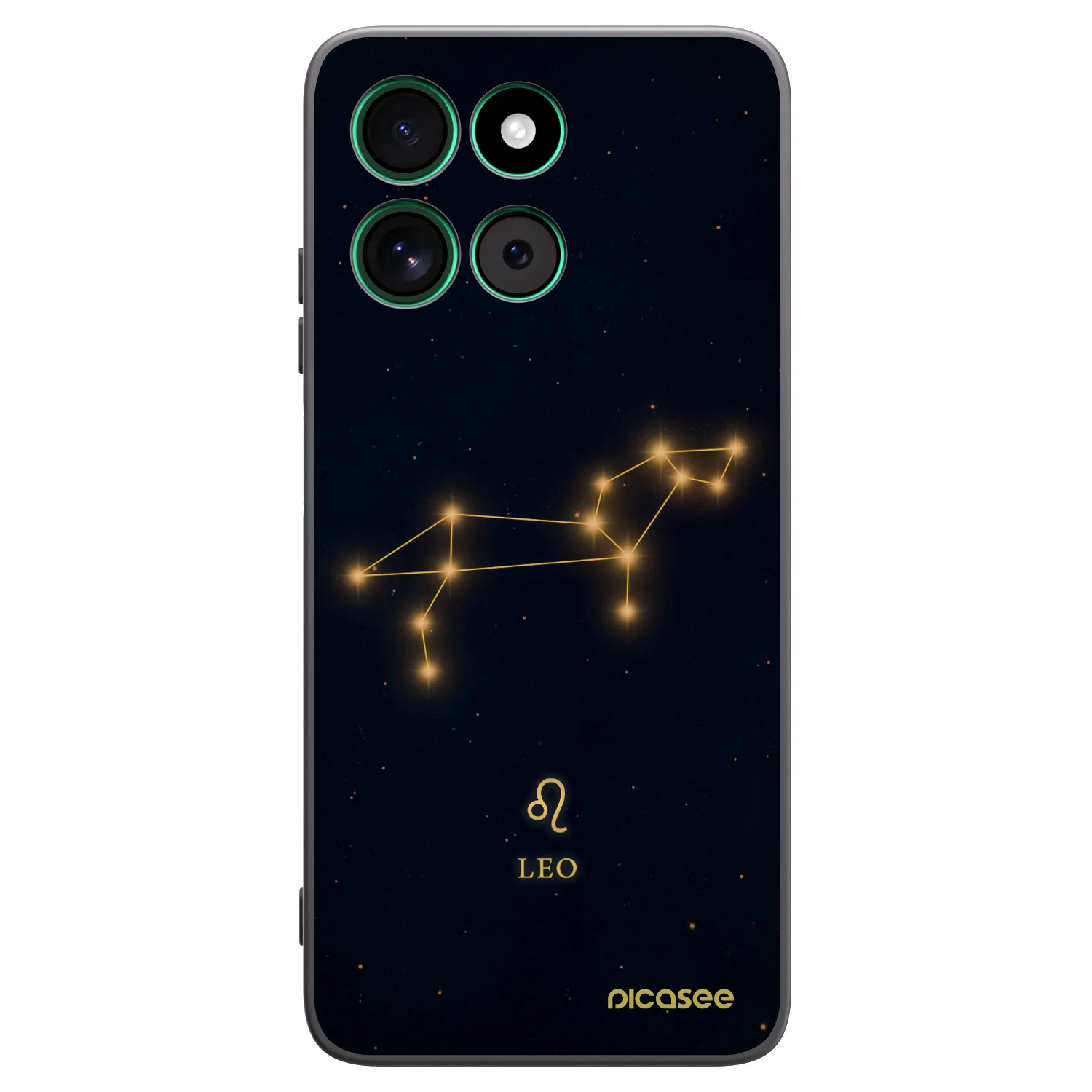 Picasee silikonowe czarne etui na Motorola Moto G57 Power - LEO