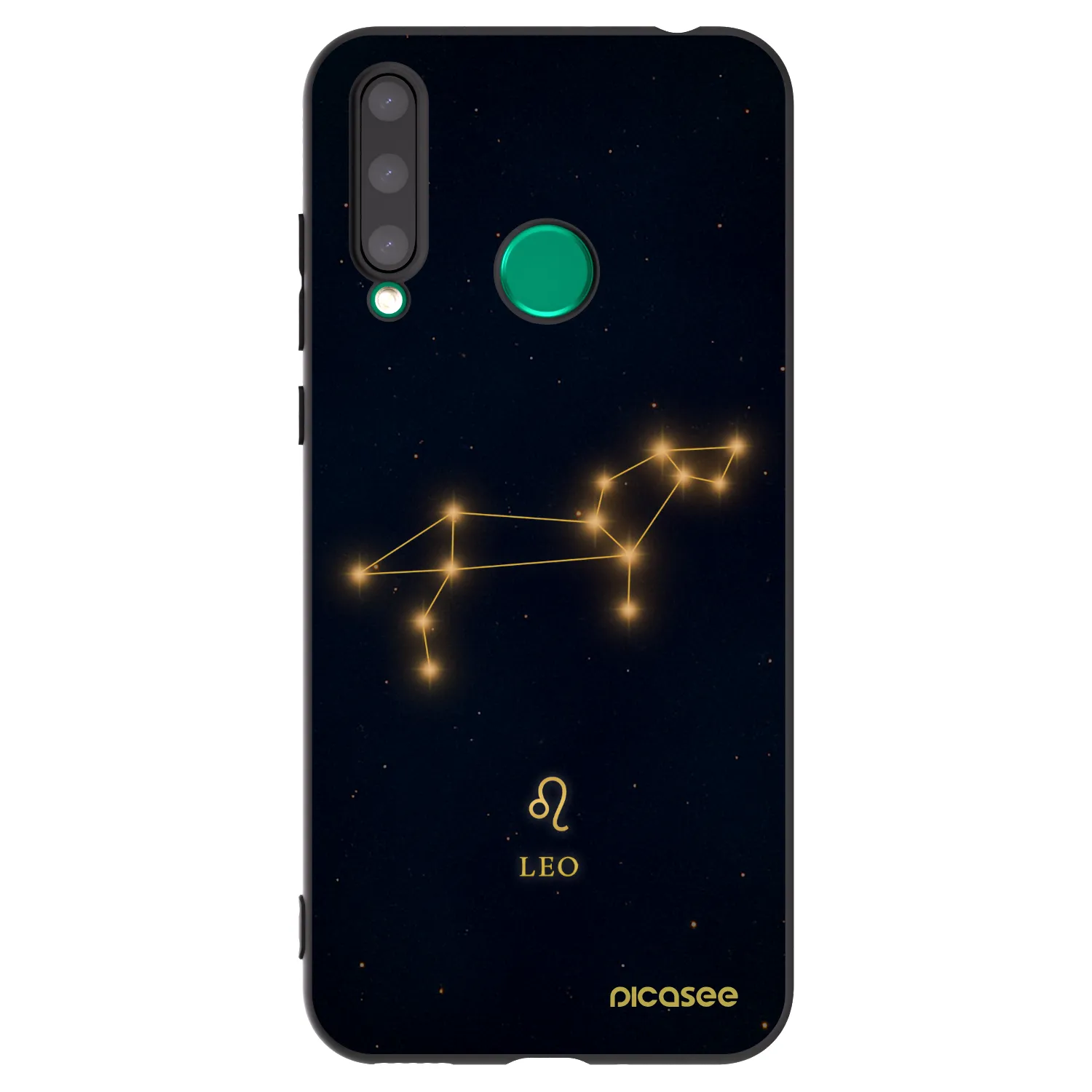 Picasee silikonowe czarne etui na Honor 20 Lite - LEO