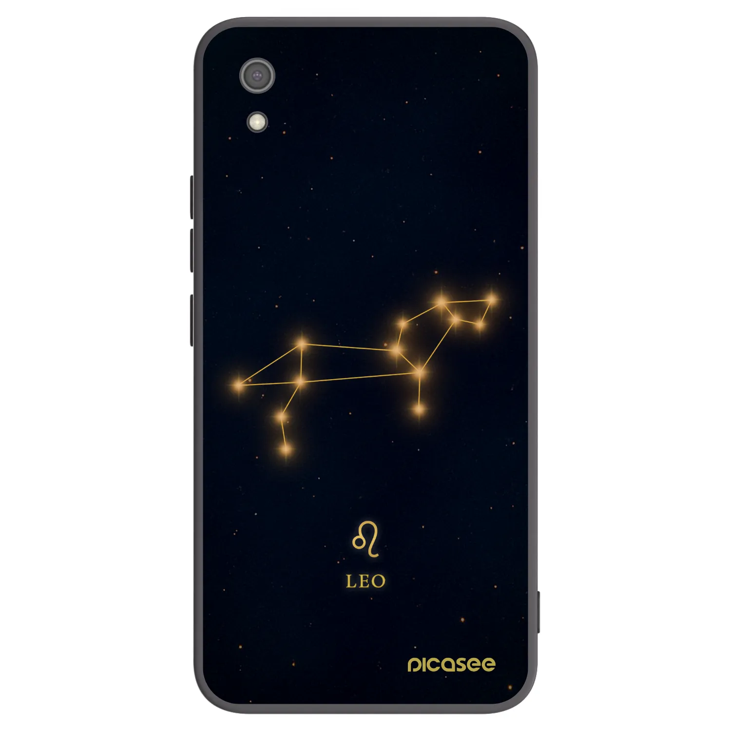 Picasee silikonowe czarne etui na Xiaomi Redmi 7A - LEO