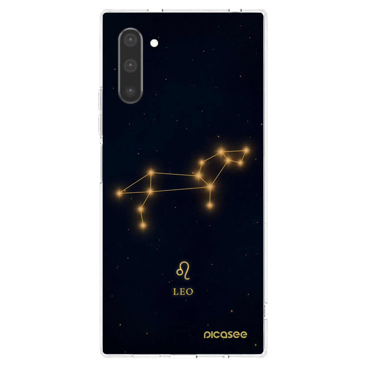 Picasee silikonowe przeźroczyste etui na Samsung Galaxy Note 10 N970F - LEO