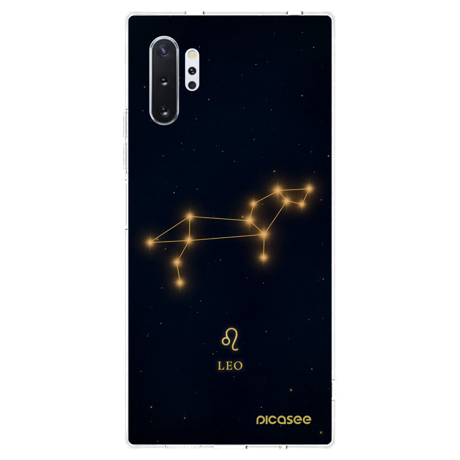 Picasee silikonowe przeźroczyste etui na Samsung Galaxy Note 10+ N975F - LEO