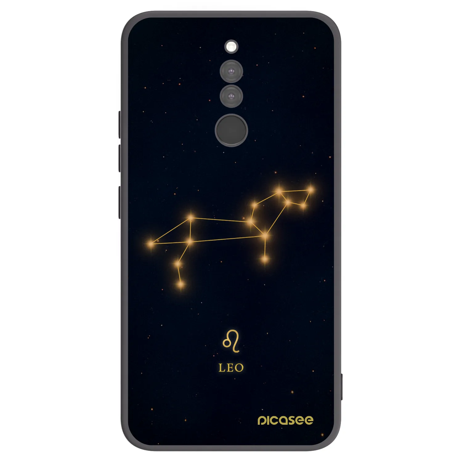 Picasee silikonowe czarne etui na Xiaomi Redmi 8 - LEO